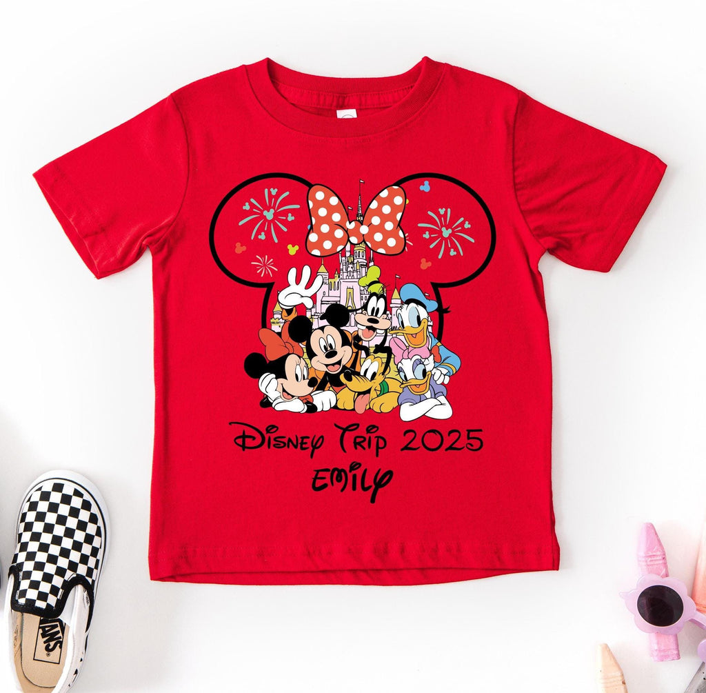 Disneyland Personalized Family T-shirt,  Group Family Matching Holiday Vacation, Disney Cruise Group Shirt,  Custom Disney 2025 Shirt,