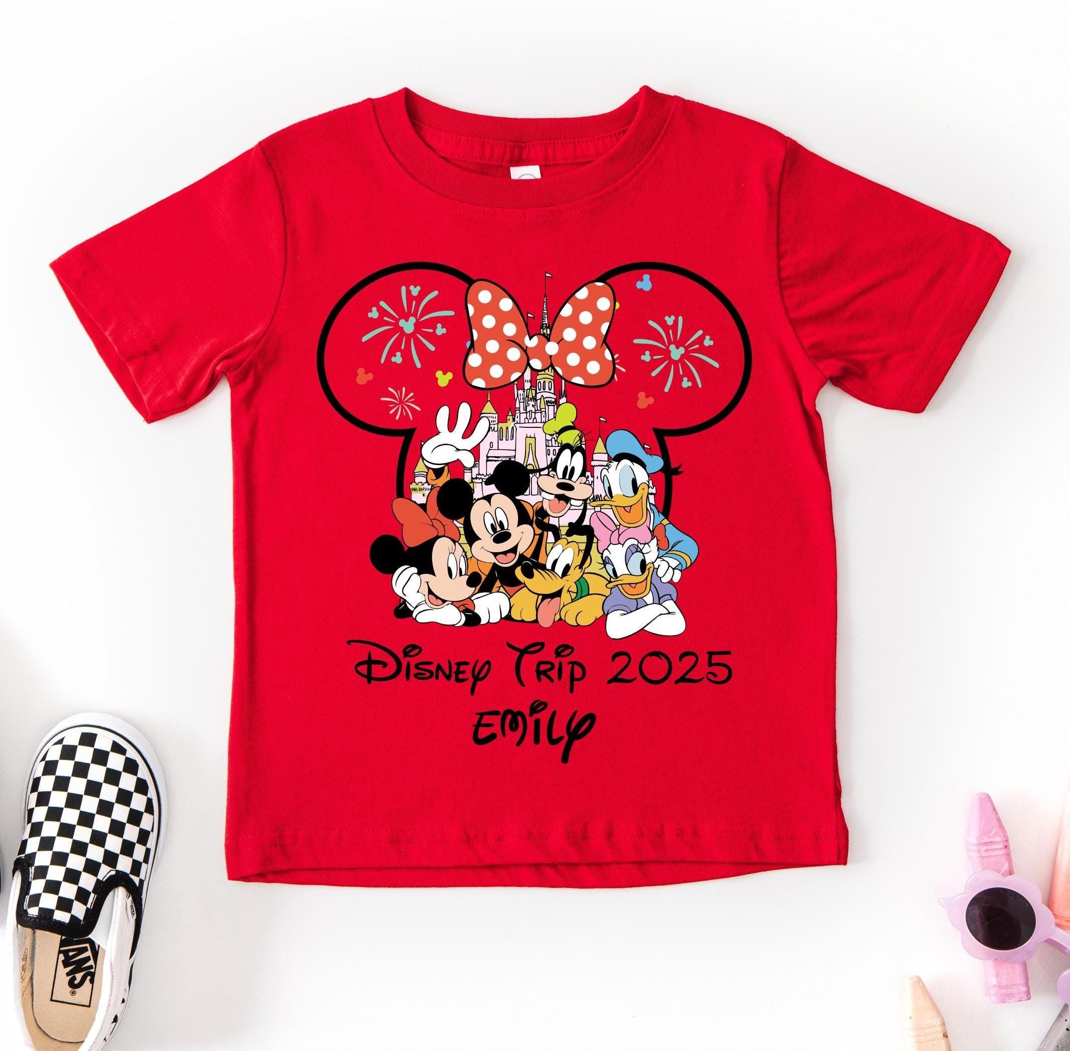 Disneyland Personalized Family T-shirt,  Group Family Matching Holiday Vacation, Disney Cruise Group Shirt,  Custom Disney 2025 Shirt,