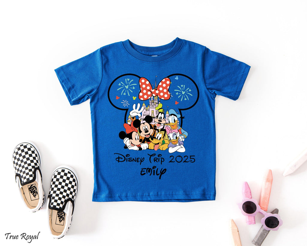Disneyland Personalized Family T-shirt,  Group Family Matching Holiday Vacation, Disney Cruise Group Shirt,  Custom Disney 2025 Shirt,