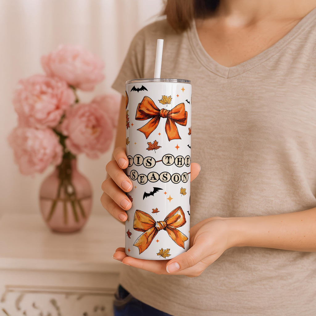 Mickey Mouse Pumpkin Head Tumbler, Tis the Season Tumbler, Cozy Fall Season Tumbler, Pumpkin Spice Tumbler, 20oz Stainless Steel Tumbler