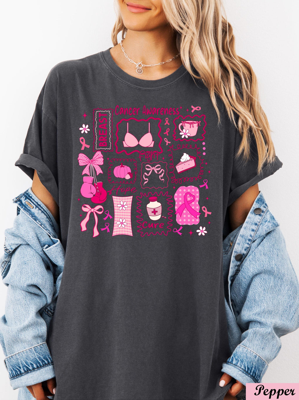 Breast Cancer Awareness Shirt,Pink Ribbon Graphic Tee,Breast Cancer Month, Groovy Breast Cancer Shirt,Breast Cancer Gifts, Cancer Support