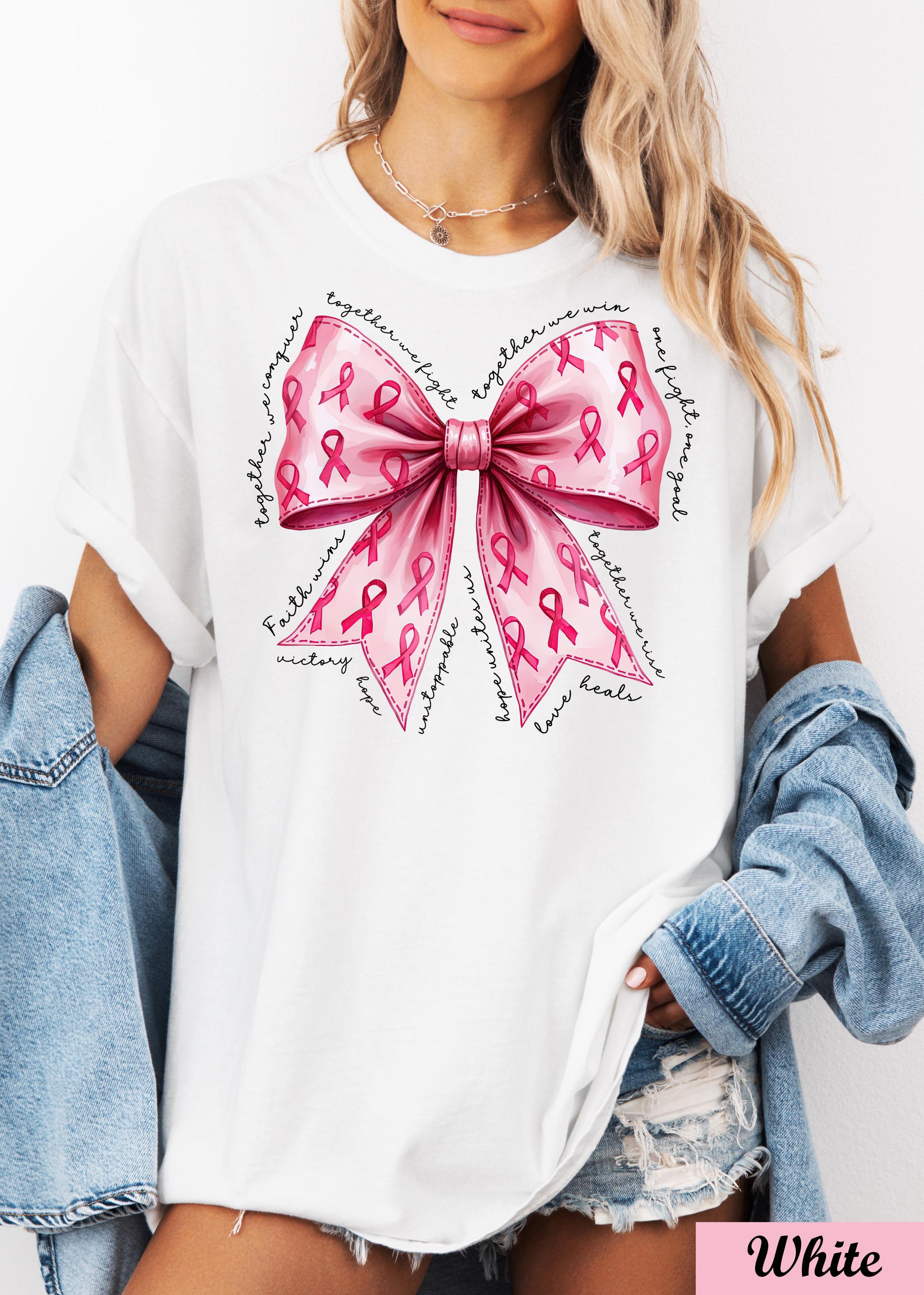 Coquette Boxing Gloves Breast Cancer Shirt,Breast Cancer Awareness,Fight Like A Girl ,We Fight Together Motivational Cancer,Cancer Support