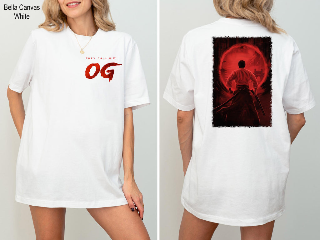 They Call Him, OG Pawan Kalyan Shirt, OG Time Begins Shirt, OG Sword, Bold Red Brush Style Design T-Shirt, Katana Sword Streetwear, Og Tee