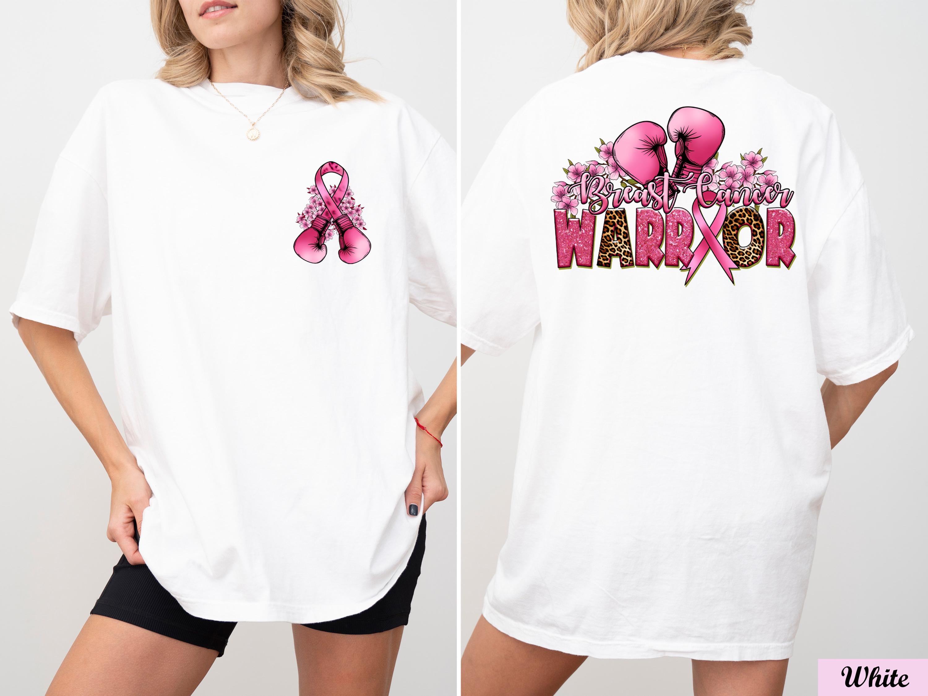 Breast Cancer Awareness Coquette Boxing Gloves Shirt,Breast Cancer Warrior Shirt,Breast Cancer Shirt,Cancer Support Tee,Cancer Patient Gift