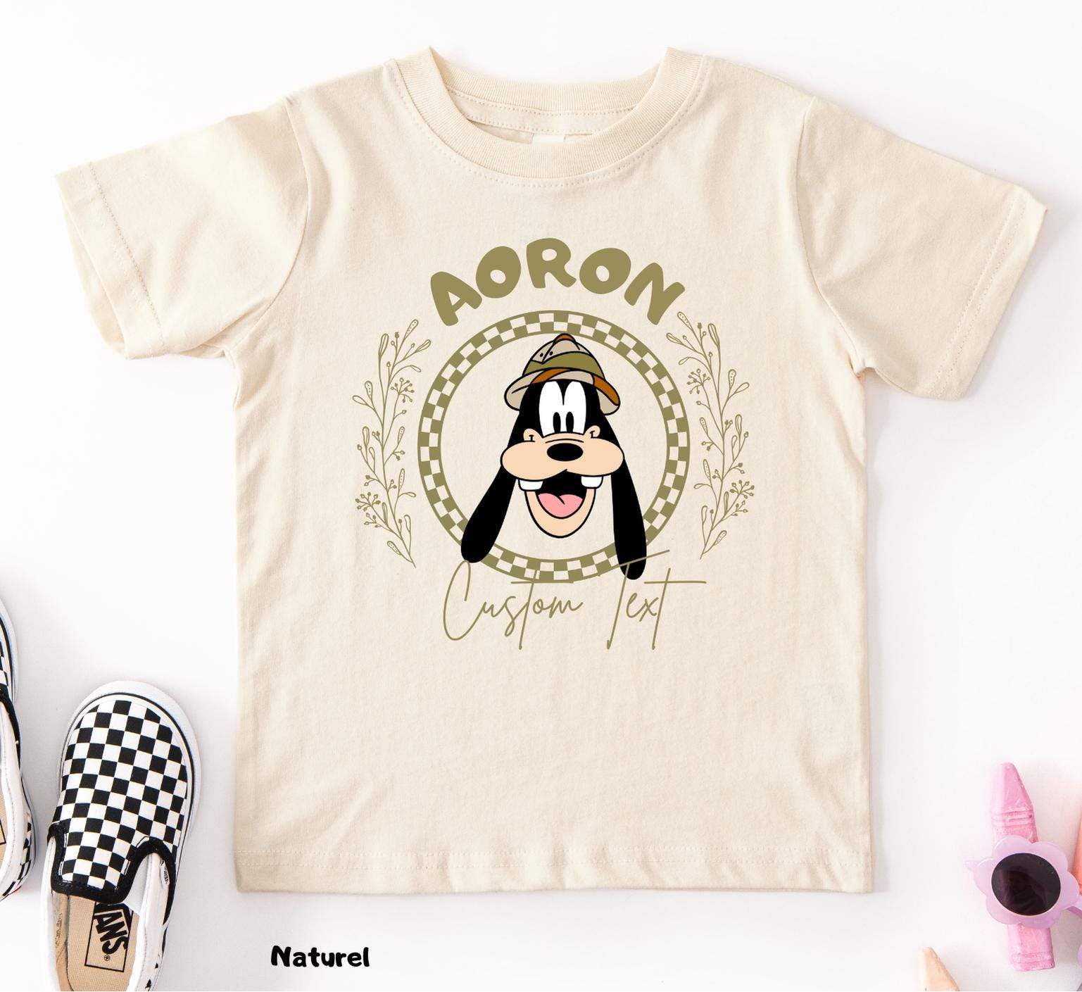 Disney Custom Name Mickey and Friends Safari T-Shirt, Matching Family Trip Tee, Minnie Safari Mode Shirt,Disneyland Family Vacation Tee