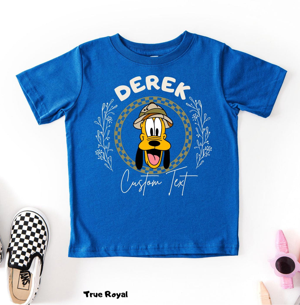 Disney Custom Name Mickey and Friends Safari T-Shirt, Matching Family Trip Tee, Minnie Safari Mode Shirt,Disneyland Family Vacation Tee