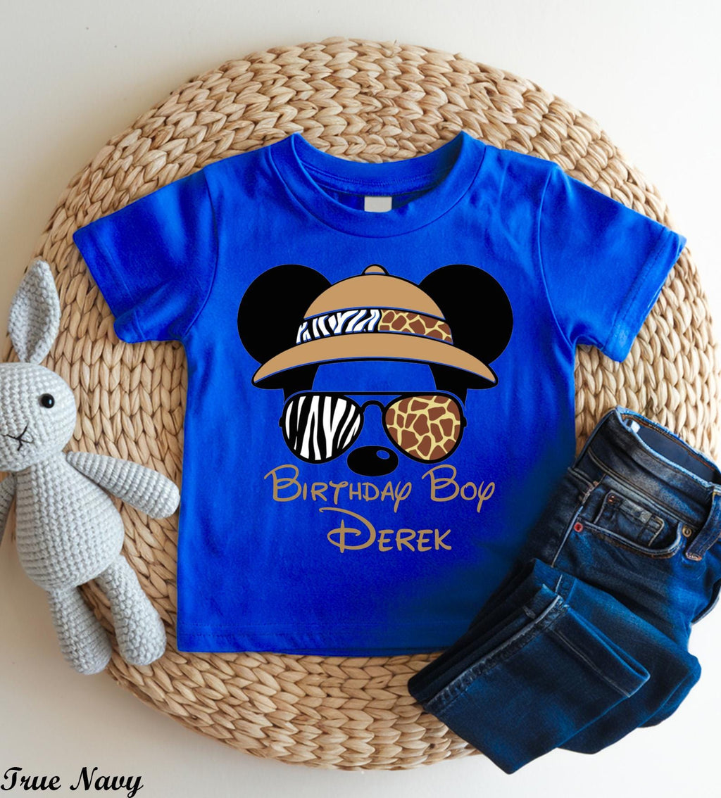 Custom Disney Trip 2025 Shirt, Personalized Disney Birthday Shirt, Safari Animal Kingdom Family Trip Shirt,Disneyland Safari Vacation Tee