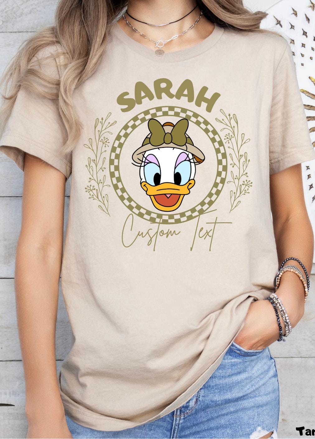 Disney Custom Name Mickey and Friends Safari T-Shirt, Matching Family Trip Tee, Minnie Safari Mode Shirt,Disneyland Family Vacation Tee