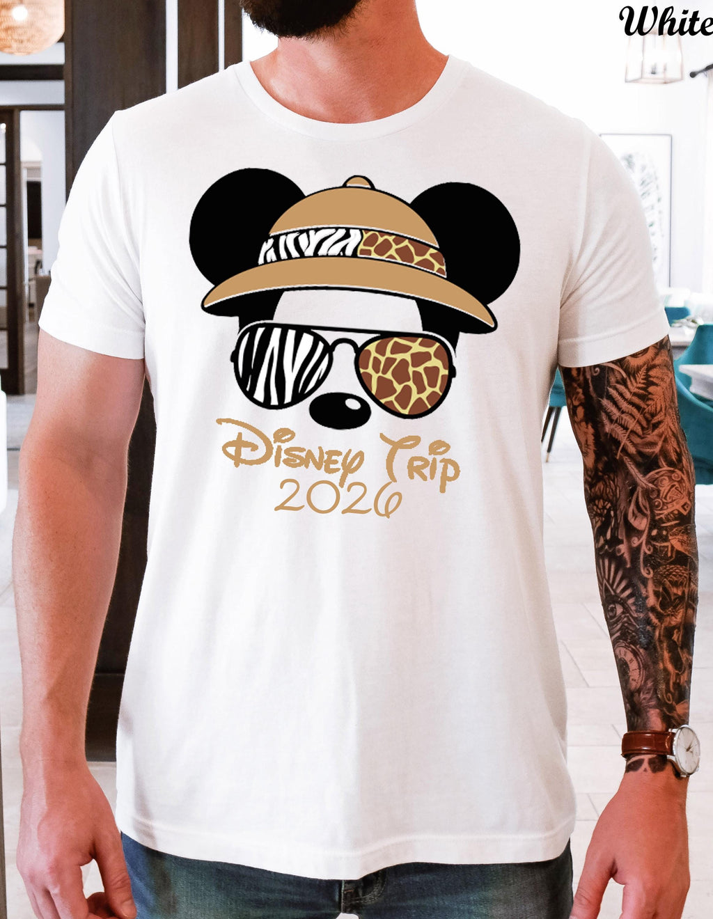 Custom Disney Trip 2025 Shirt, Personalized Disney Birthday Shirt, Safari Animal Kingdom Family Trip Shirt,Disneyland Safari Vacation Tee