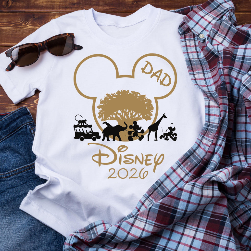 Custom Name Safari Shirts, Disney Safari Trip Shirt, Animal Kingdom 2025 Family Shirts,Personalized Disney World Family Matching Shirt