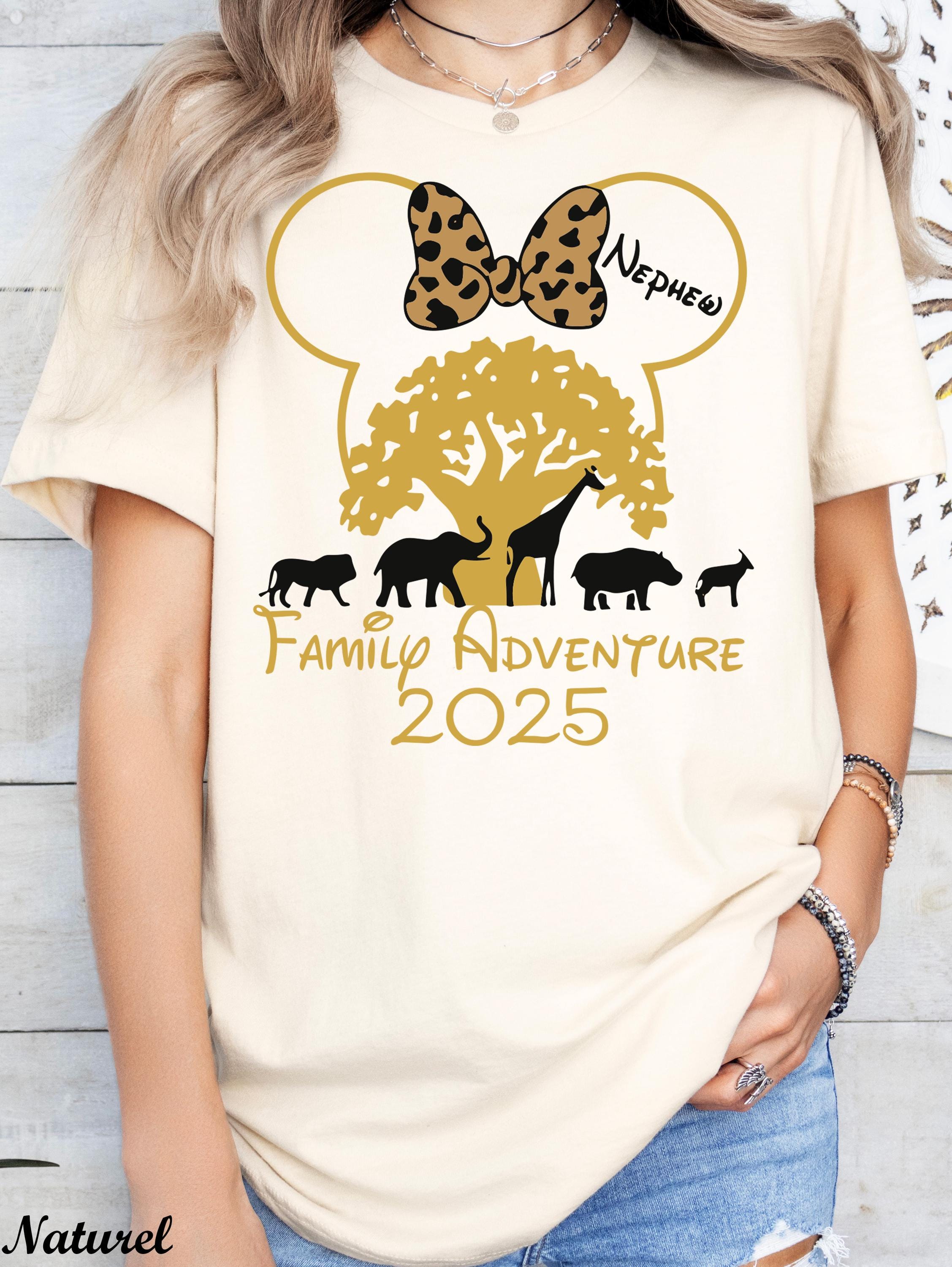 Disney Safari Family Adventure 2025 Shirt,Disney Birthday Squad Shirt, Disney Animal Kingdom Shirts,Disney Custom Name Vacation Shirt