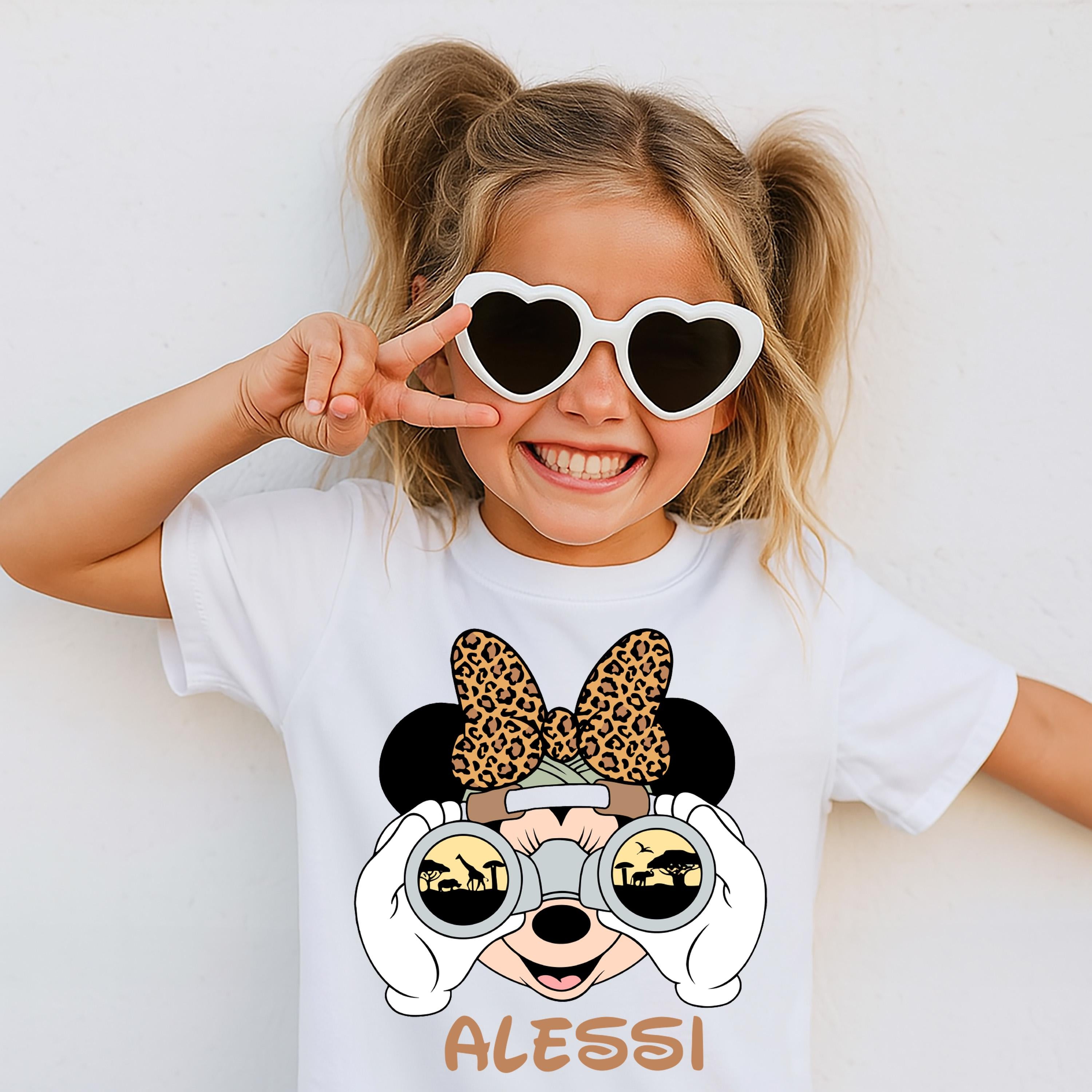 Disney Mickey and Minnie Safari Trip Shirt,Custom Name Animal Kingdom Shirts,Animal Kingdom Family Shirts,Disneyworld Family VacationTee