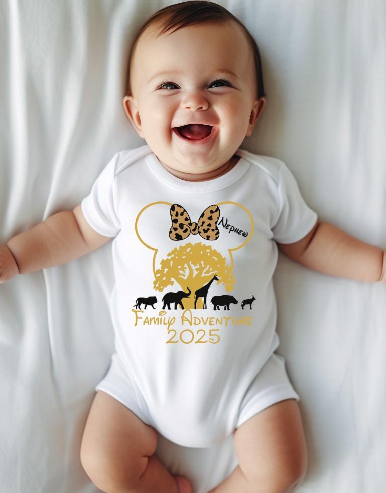 Disney Safari Family Adventure 2025 Shirt,Disney Birthday Squad Shirt, Disney Animal Kingdom Shirts,Disney Custom Name Vacation Shirt