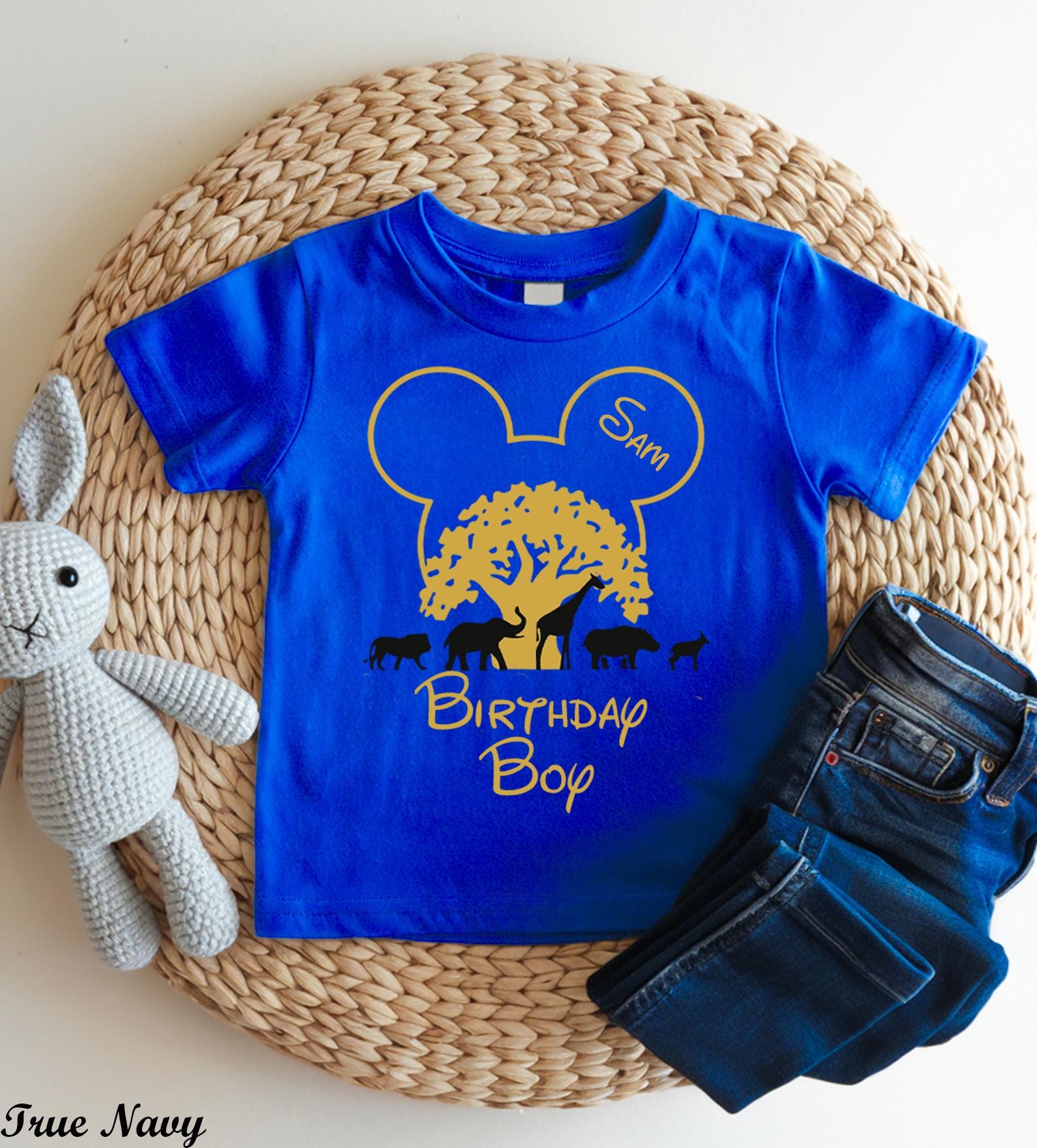 Disney Safari Family Adventure 2025 Shirt,Disney Birthday Squad Shirt, Disney Animal Kingdom Shirts,Disney Custom Name Vacation Shirt