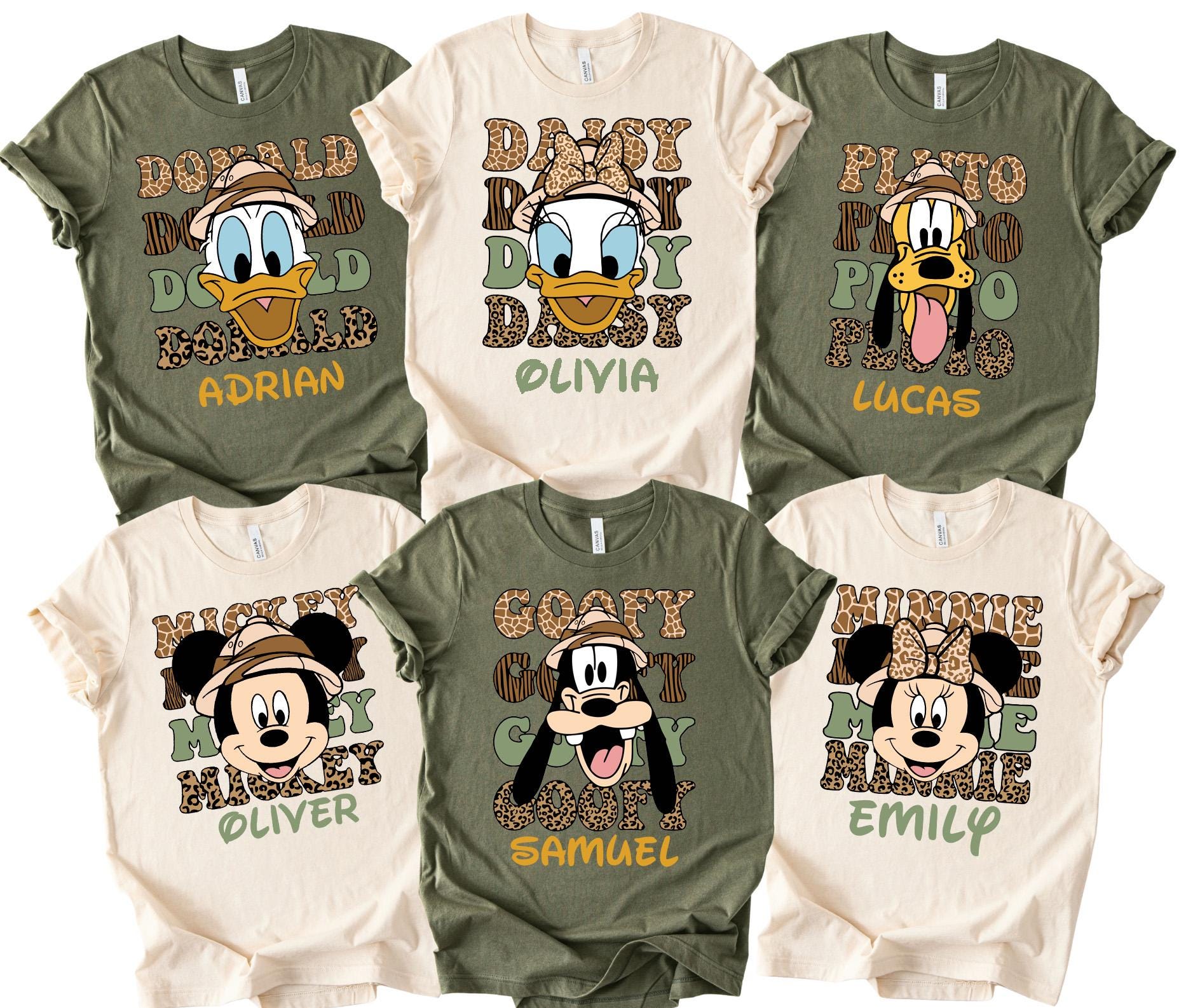Disney Mickey and Friends Safari Shirt,Animal Kingdom Shirt,Safari Mode Shirt,Safari Trip Shirt,Disney Matching Tee,Custom Name Safari Tee