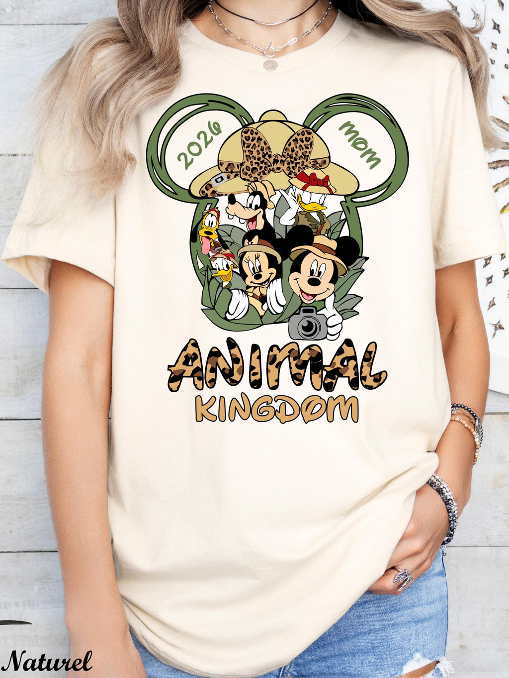 Custom Name Disney Animal Kingdom Shirts, Animal Kingdom Mickey and Friends Safari Animal Kingdom Family Shirts, 2025 Safari Trip Shirt