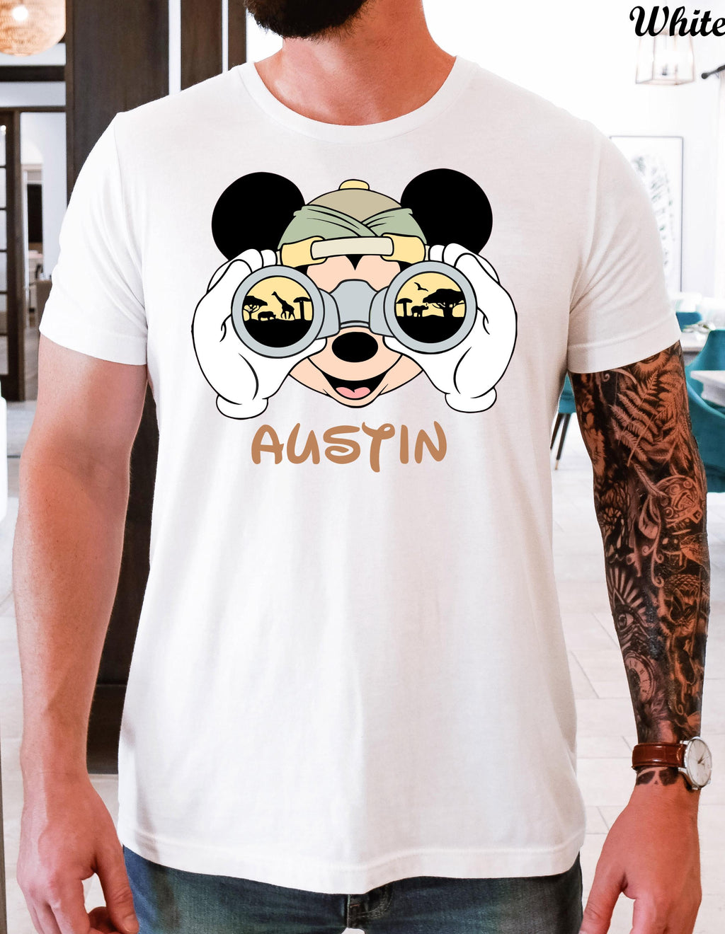 Disney Mickey and Minnie Safari Trip Shirt,Custom Name Animal Kingdom Shirts,Animal Kingdom Family Shirts,Disneyworld Family VacationTee