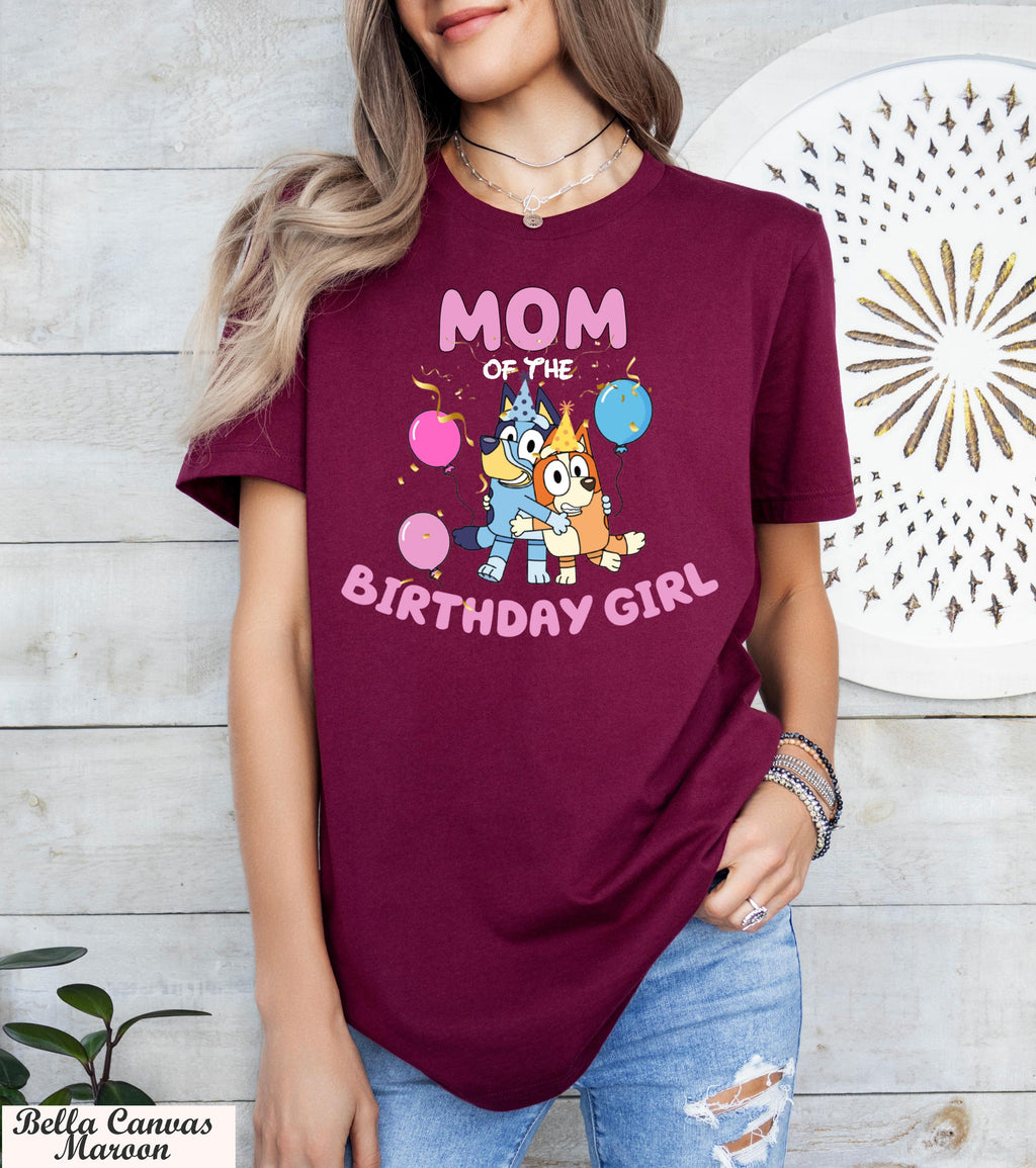 Personalized Bluey Family Shirt, Custom Bluey Birthday Tee, Family Matching Shirt,Bluey Birthday Girl and Boy Family Shirt,Bluey Dad Mom Tee