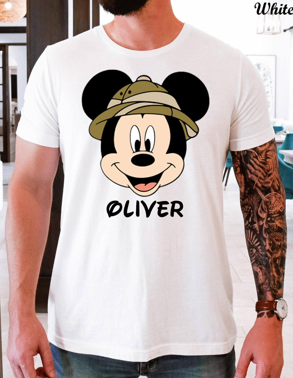 Custom Name Disney Safari Shirt, Mickey And Friends Animal Kingdom shirt,Disney All Characters Family Vacation Tees,Disney Trip 2025 Shirt