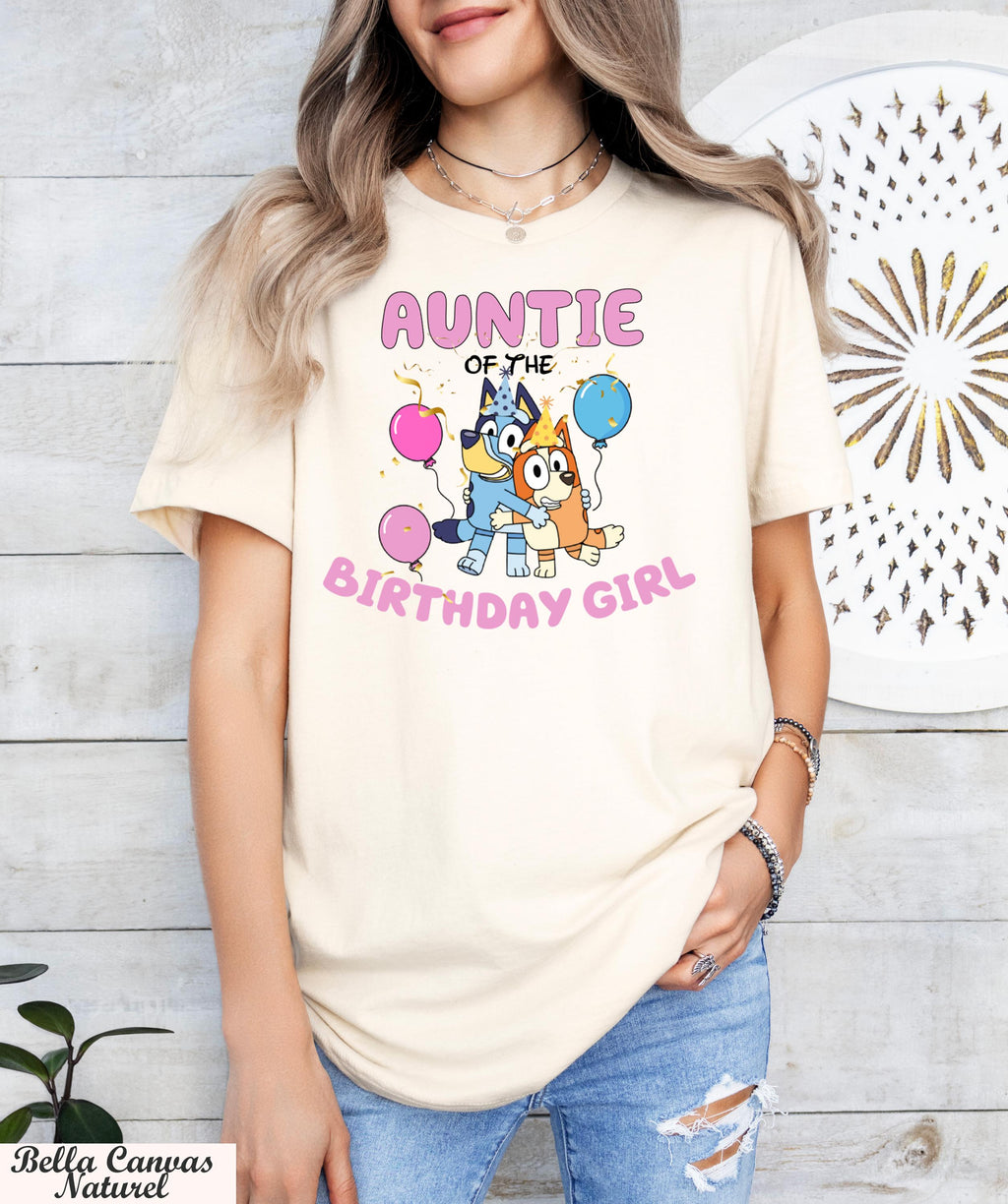 Personalized Bluey Family Shirt, Custom Bluey Birthday Tee, Family Matching Shirt,Bluey Birthday Girl and Boy Family Shirt,Bluey Dad Mom Tee