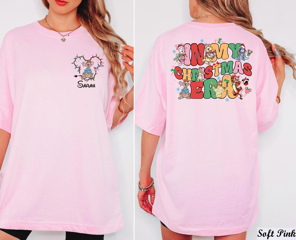 Custom Disney Christmas Shirt, In My Christmas Era Shirt, Custom Name Disney Christmas Squad, Personalized Disney Character Christmas Shirt