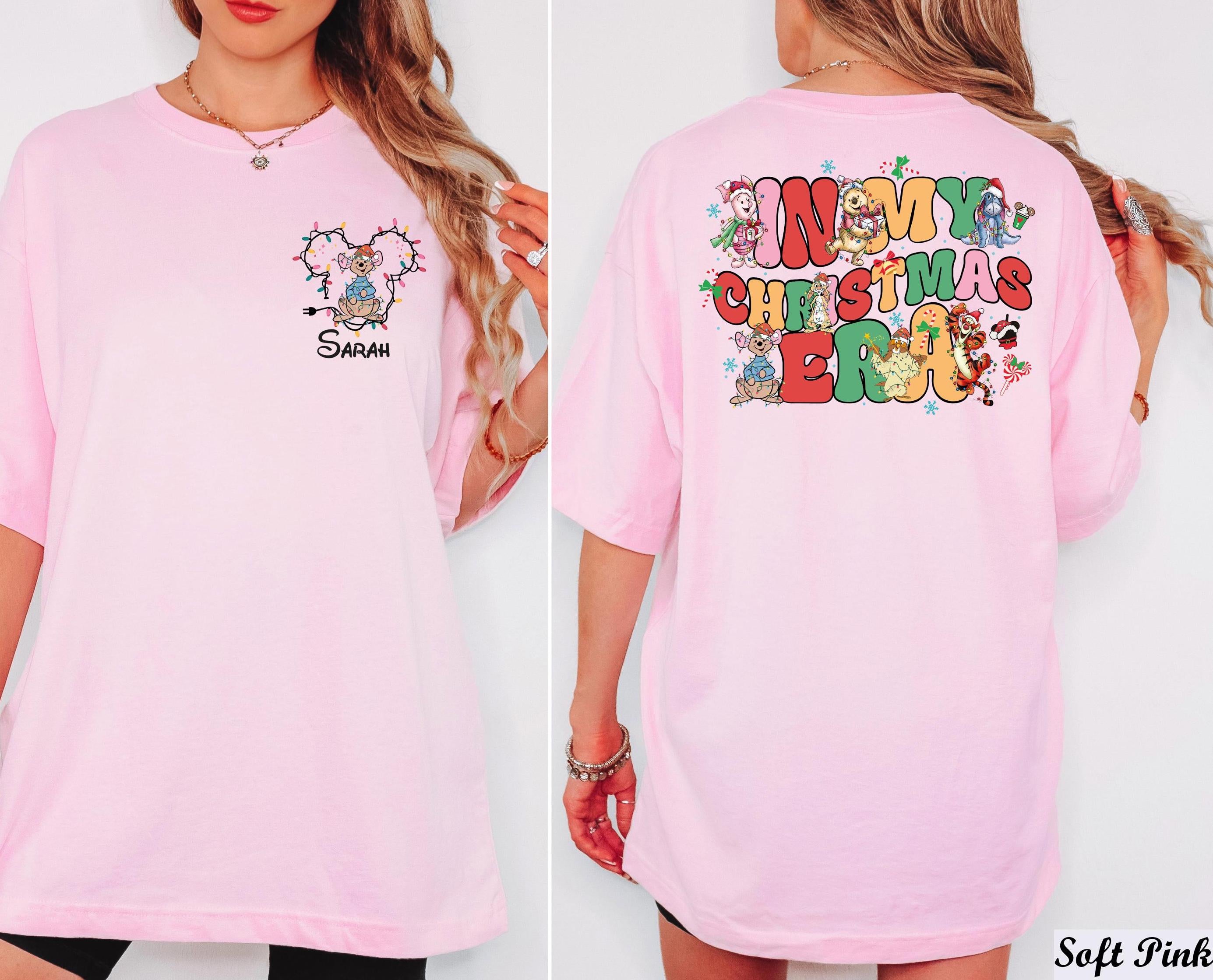 Custom Disney Christmas Shirt, In My Christmas Era Shirt, Custom Name Disney Christmas Squad, Personalized Disney Character Christmas Shirt