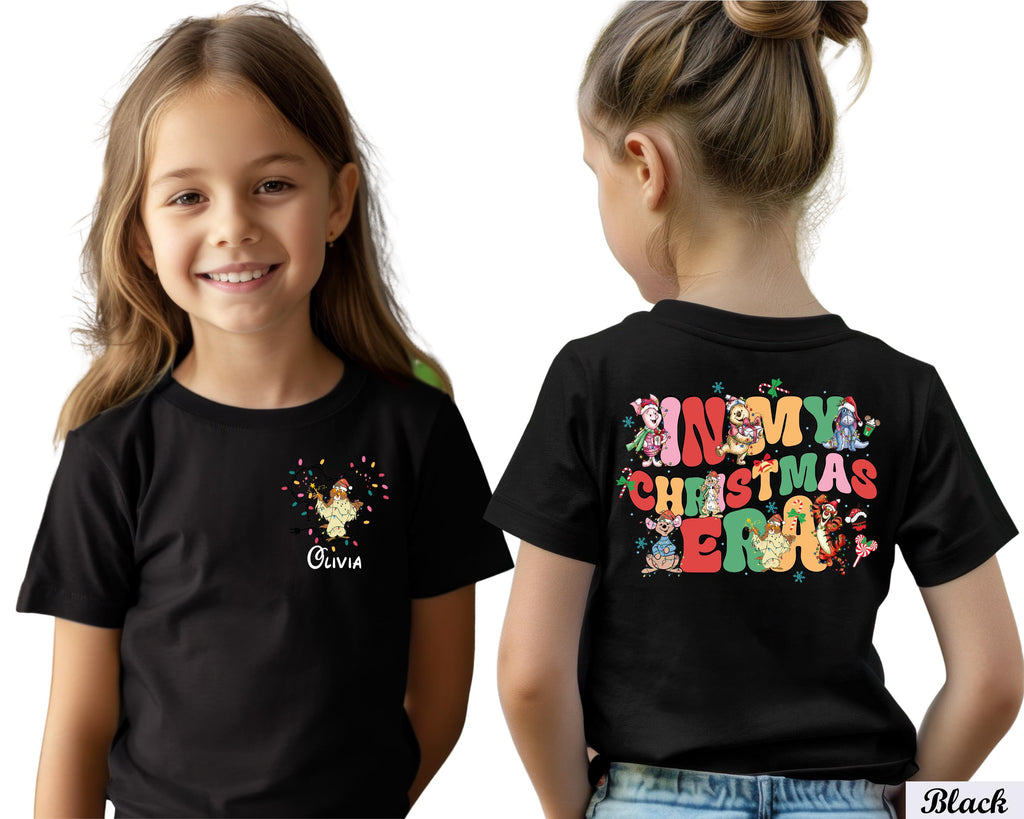 Custom Disney Christmas Shirt, In My Christmas Era Shirt, Custom Name Disney Christmas Squad, Personalized Disney Character Christmas Shirt