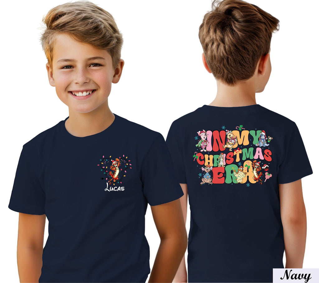 Custom Disney Christmas Shirt, In My Christmas Era Shirt, Custom Name Disney Christmas Squad, Personalized Disney Character Christmas Shirt