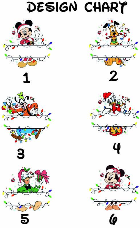 Custom Disney Mickey and Friends Christmas Matching Shirt,Disney Family Christmas Shirt,Disney Santa Mickey And Friends Group Christmas Tee