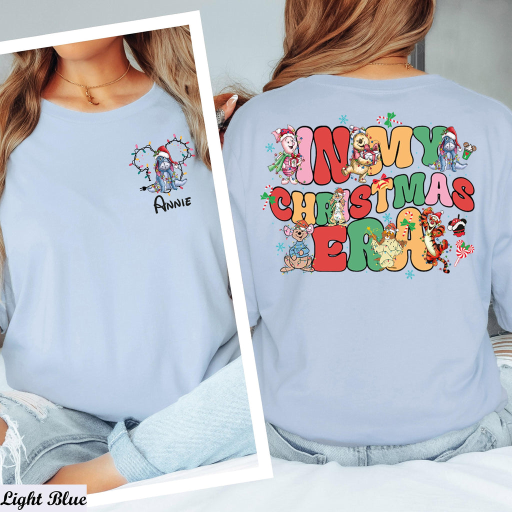 Custom Disney Christmas Shirt, In My Christmas Era Shirt, Custom Name Disney Christmas Squad, Personalized Disney Character Christmas Shirt