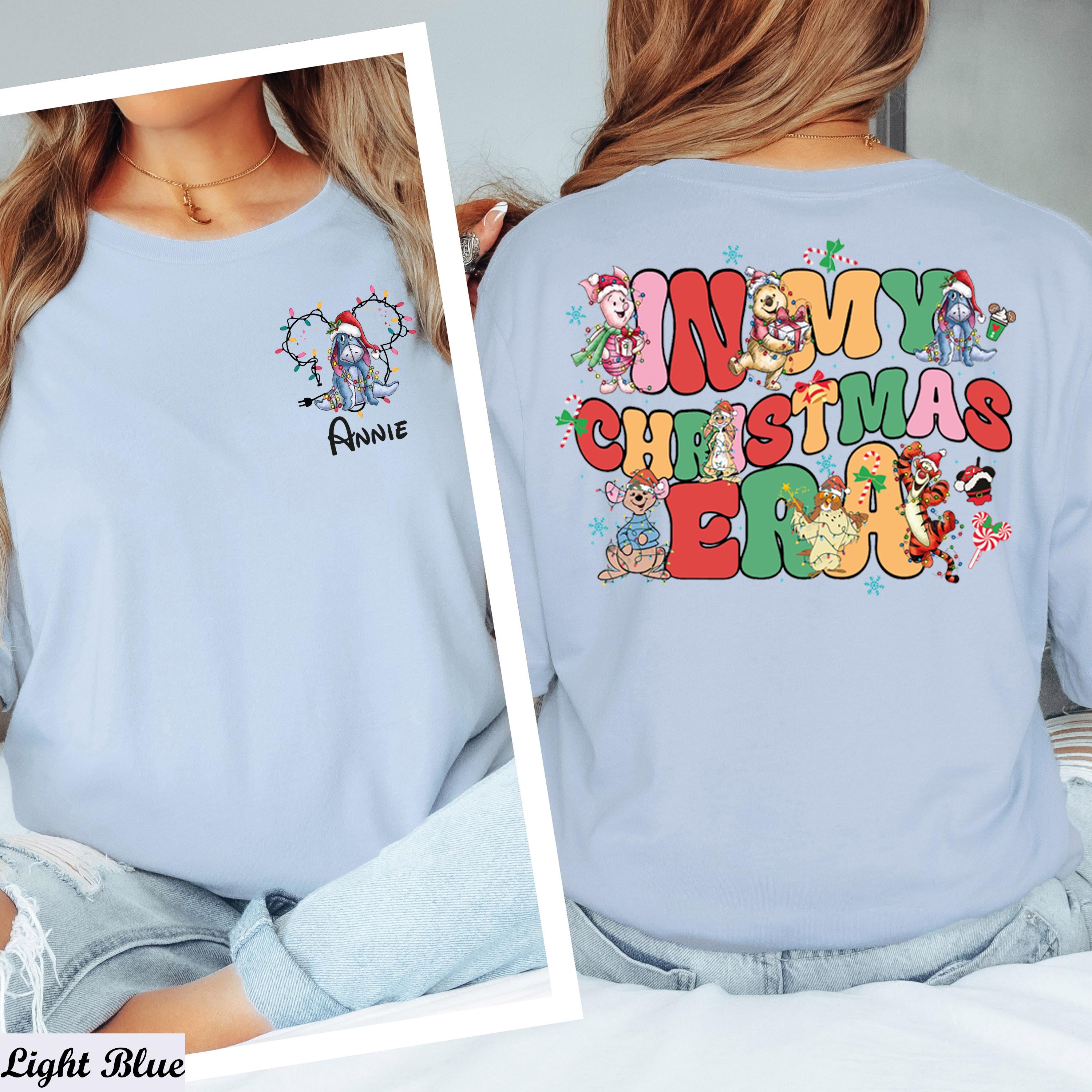 Custom Disney Christmas Shirt, In My Christmas Era Shirt, Custom Name Disney Christmas Squad, Personalized Disney Character Christmas Shirt