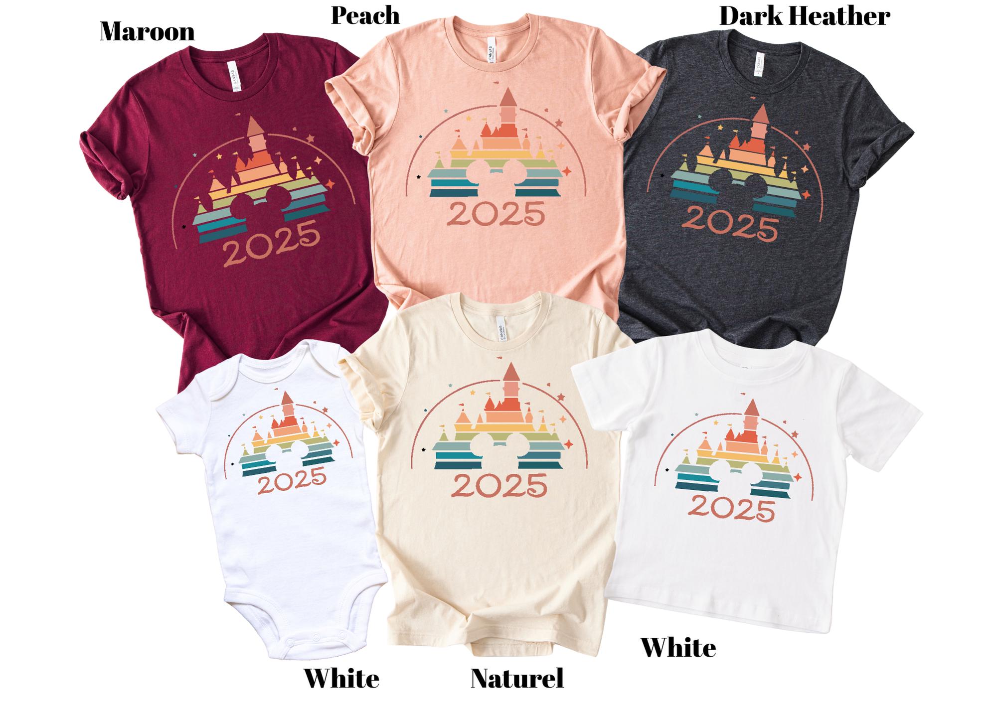 Disney Trip 2025 Shirt, Disney Family Trip Shirt, Disneyworld Shirts, Disneyland Family Vacation 2025 Tee, Disneyland Birthday Squad Shirt