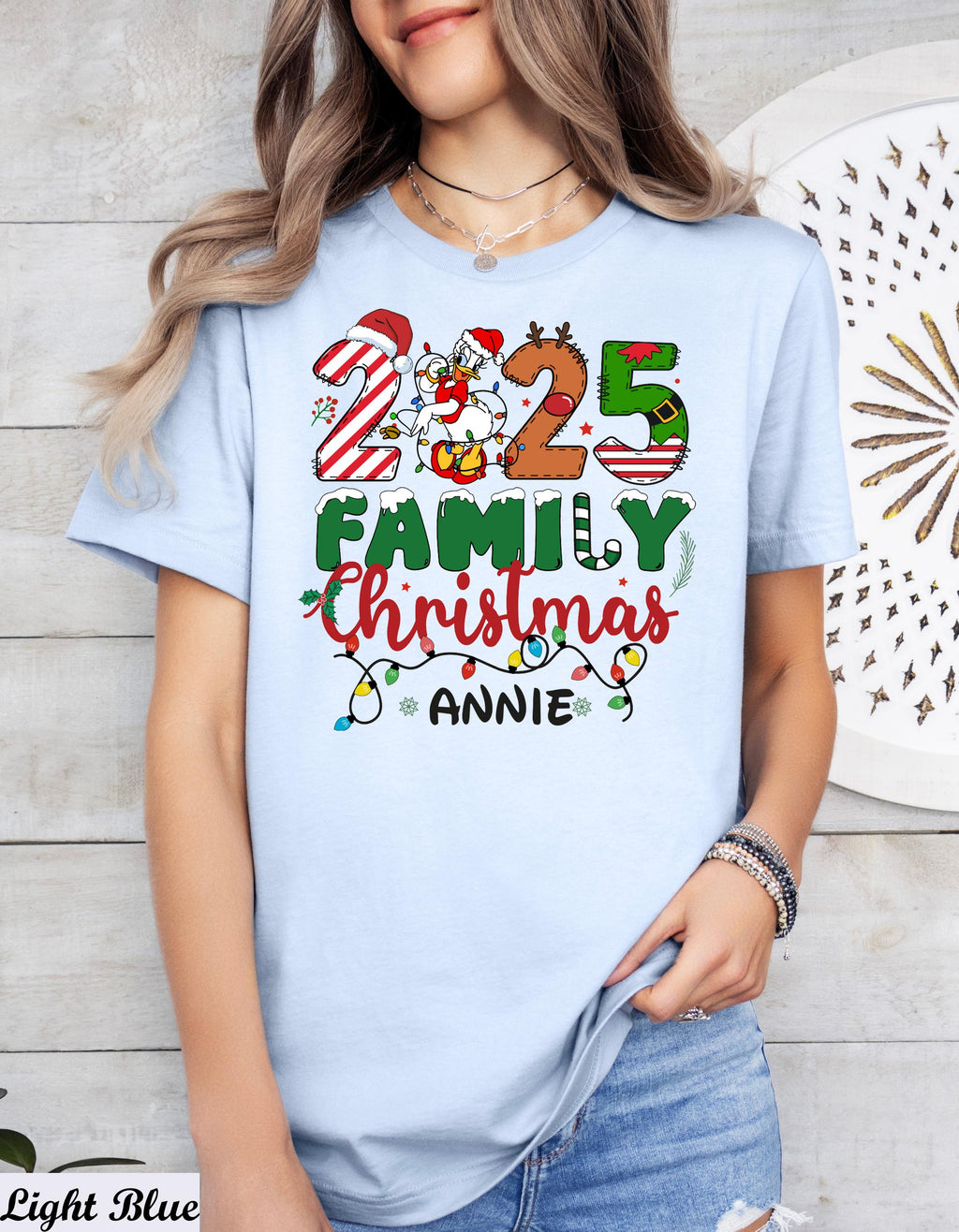 Personalized Disney 2026 Family Christmas Shirt, Disney Mickey and Friends Christmas Group Shirt, Custom Name Disneyland Christmas Gift Tee