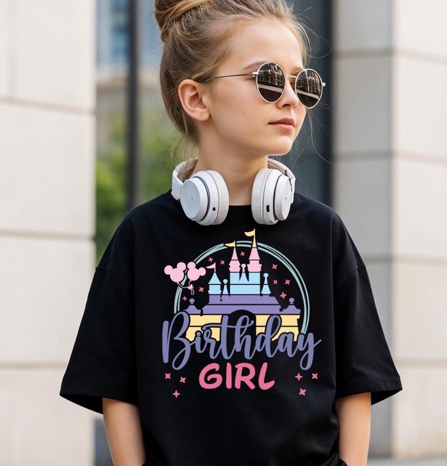 Disney Birthday Girl and Boy Shirt, Disney Birthday Family Shirt, Disney Birthday Squad Shirt, Disneyworld Shirts,Disney Trip Tee for Family