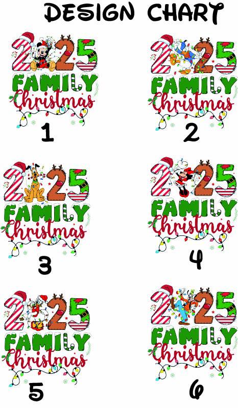 Personalized Disney 2026 Family Christmas Shirt, Disney Mickey and Friends Christmas Group Shirt, Custom Name Disneyland Christmas Gift Tee