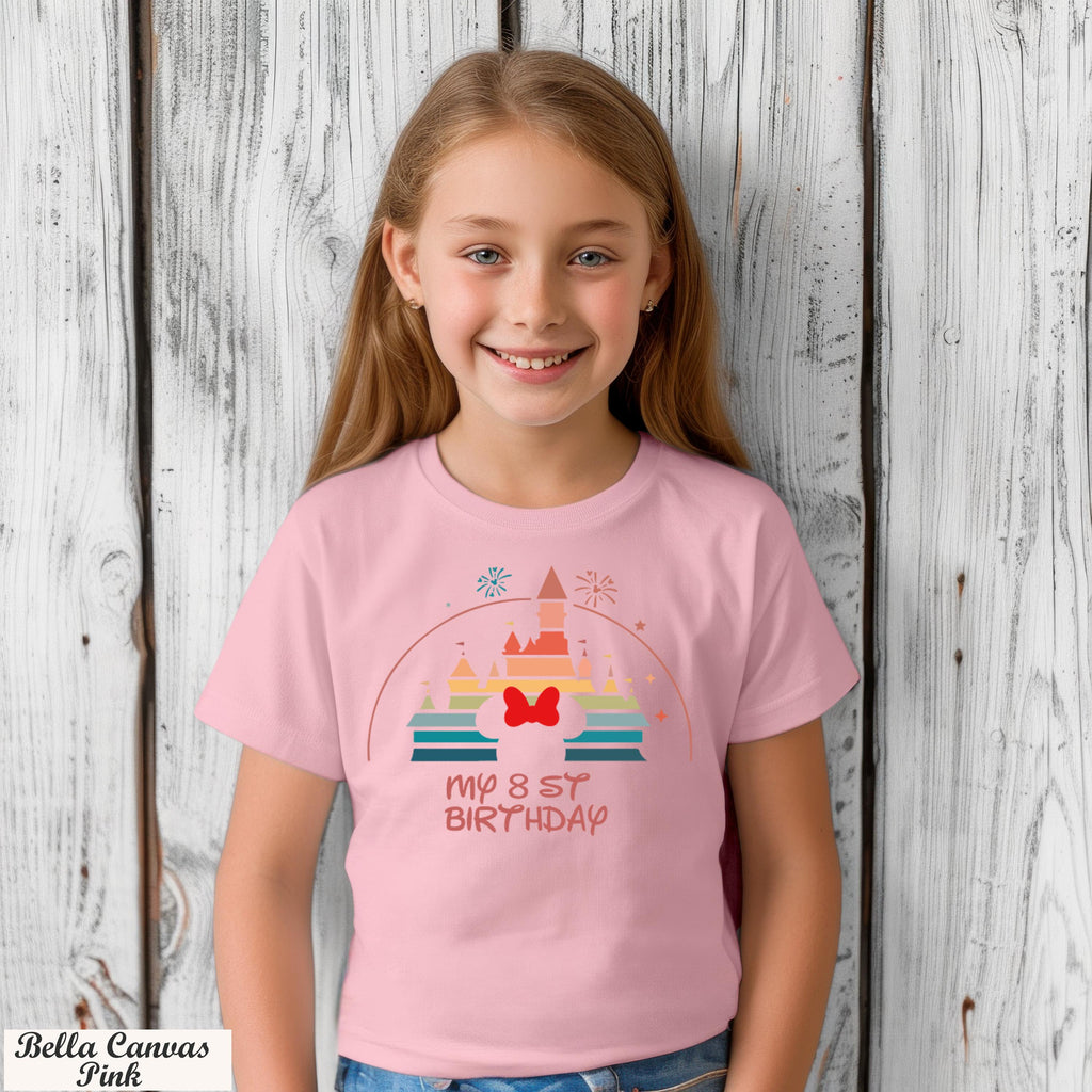 Personalized Disney Birthday Boy Girl Squad Crew Shirt, Disney Family Trip Shirt, Gift for Birthday Girl and Boy, Disney Birthday Party Gift