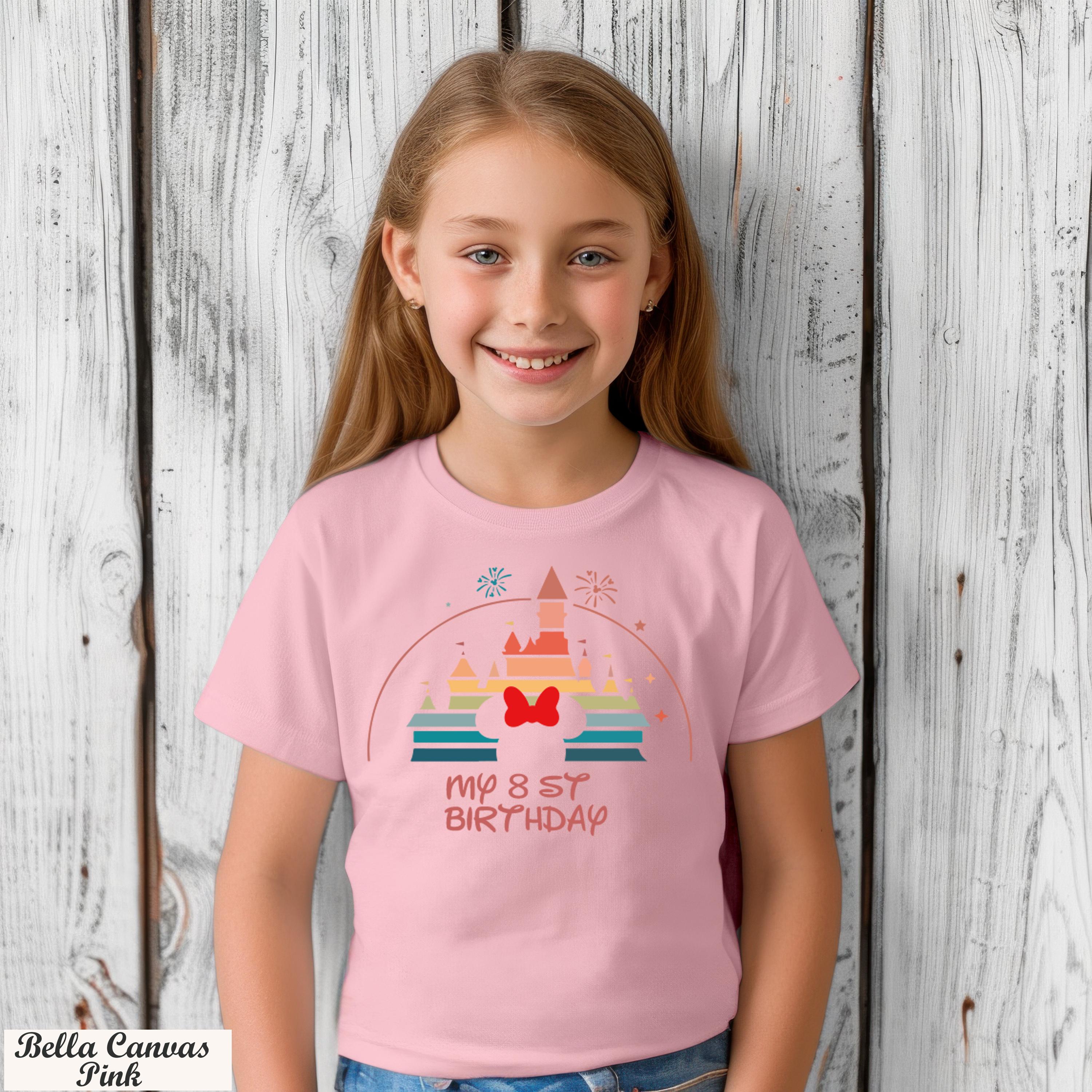 Personalized Disney Birthday Boy Girl Squad Crew Shirt, Disney Family Trip Shirt, Gift for Birthday Girl and Boy, Disney Birthday Party Gift