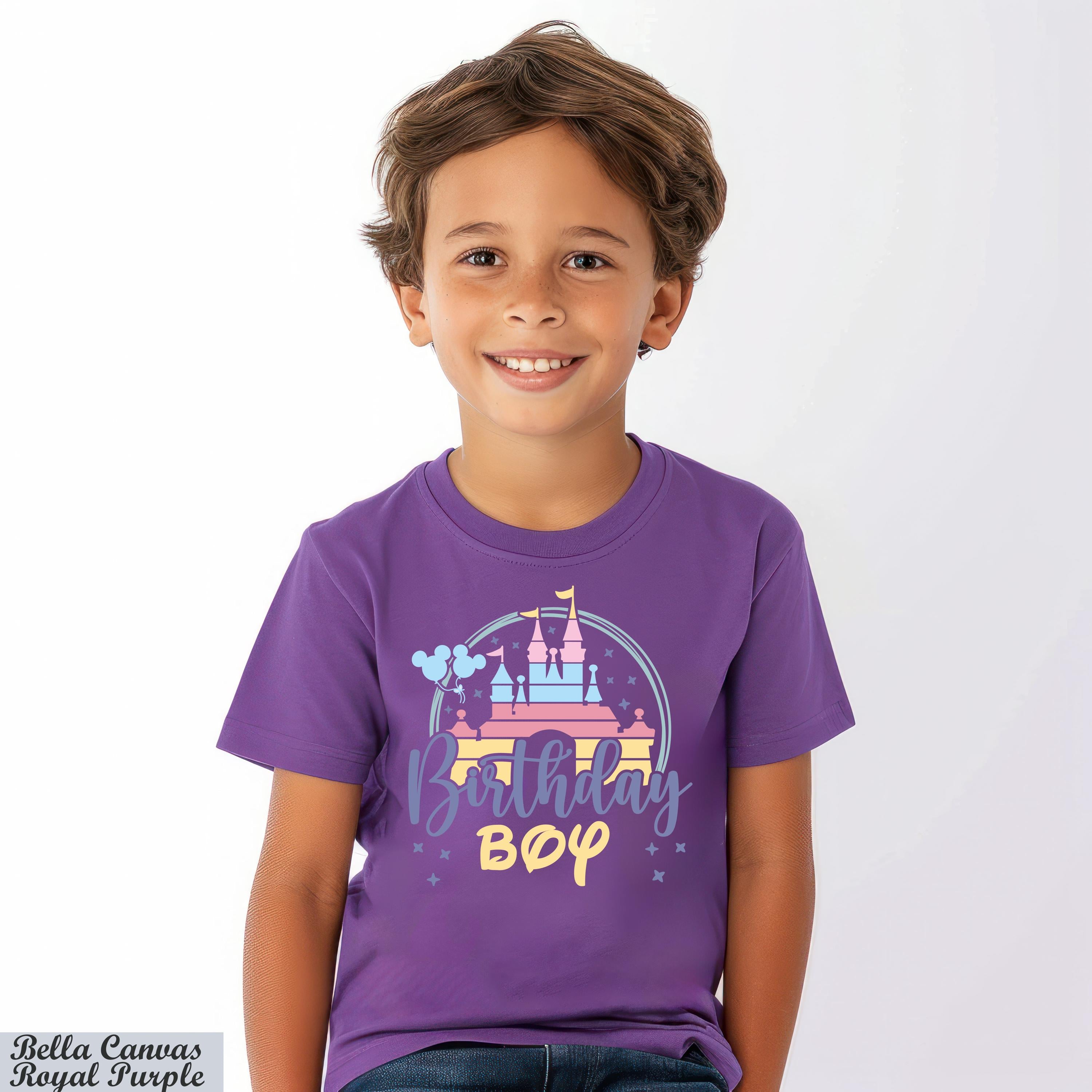 Disney Birthday Girl and Boy Shirt, Disney Birthday Family Shirt, Disney Birthday Squad Shirt, Disneyworld Shirts,Disney Trip Tee for Family