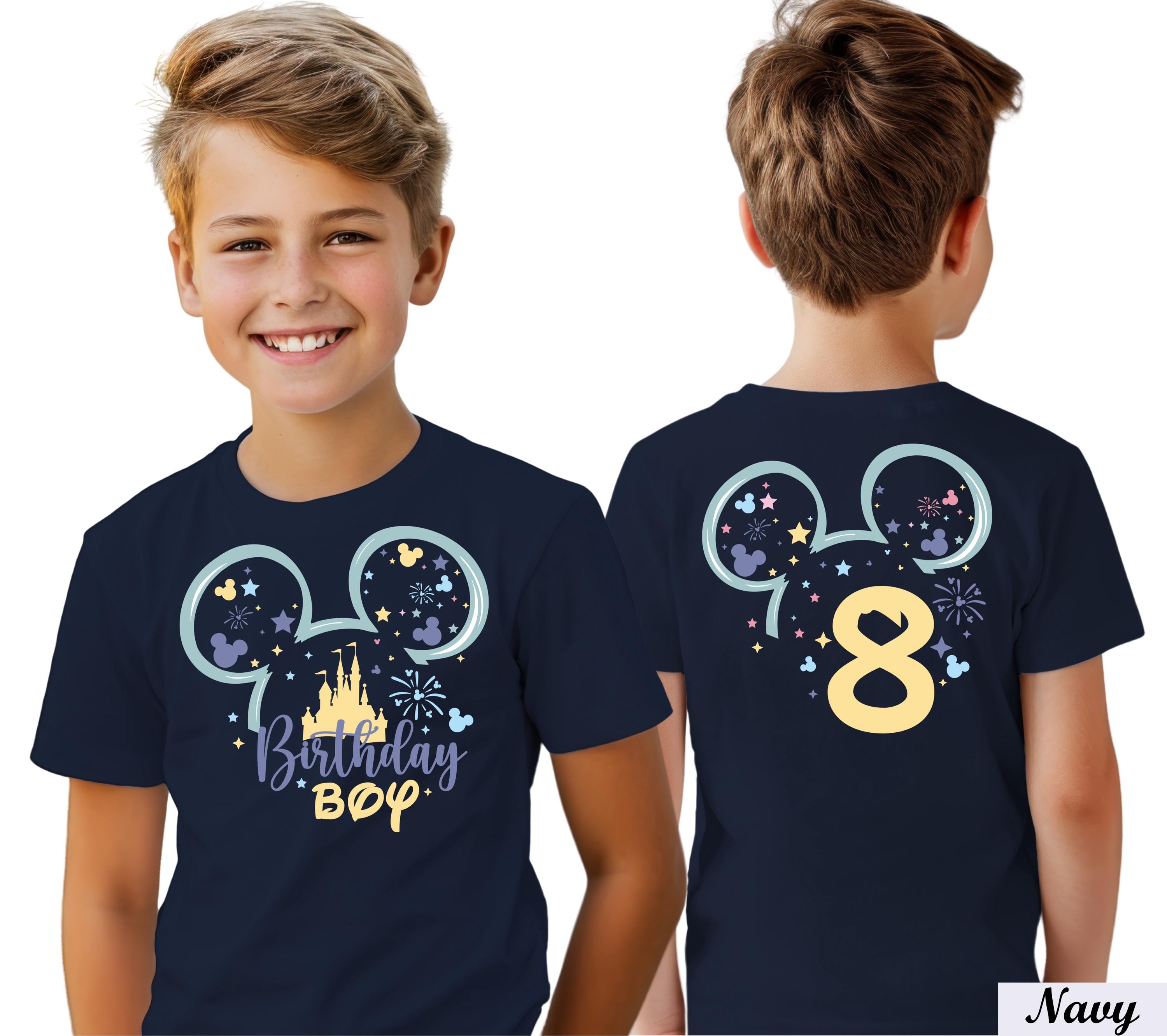 Custom Disney Family Birthday Shirt,Disney Birthday Girl and Boy Shirt,Disney Birthday Squad Tee,Disney Trip 2025 Shirt,Disneyland Vacation