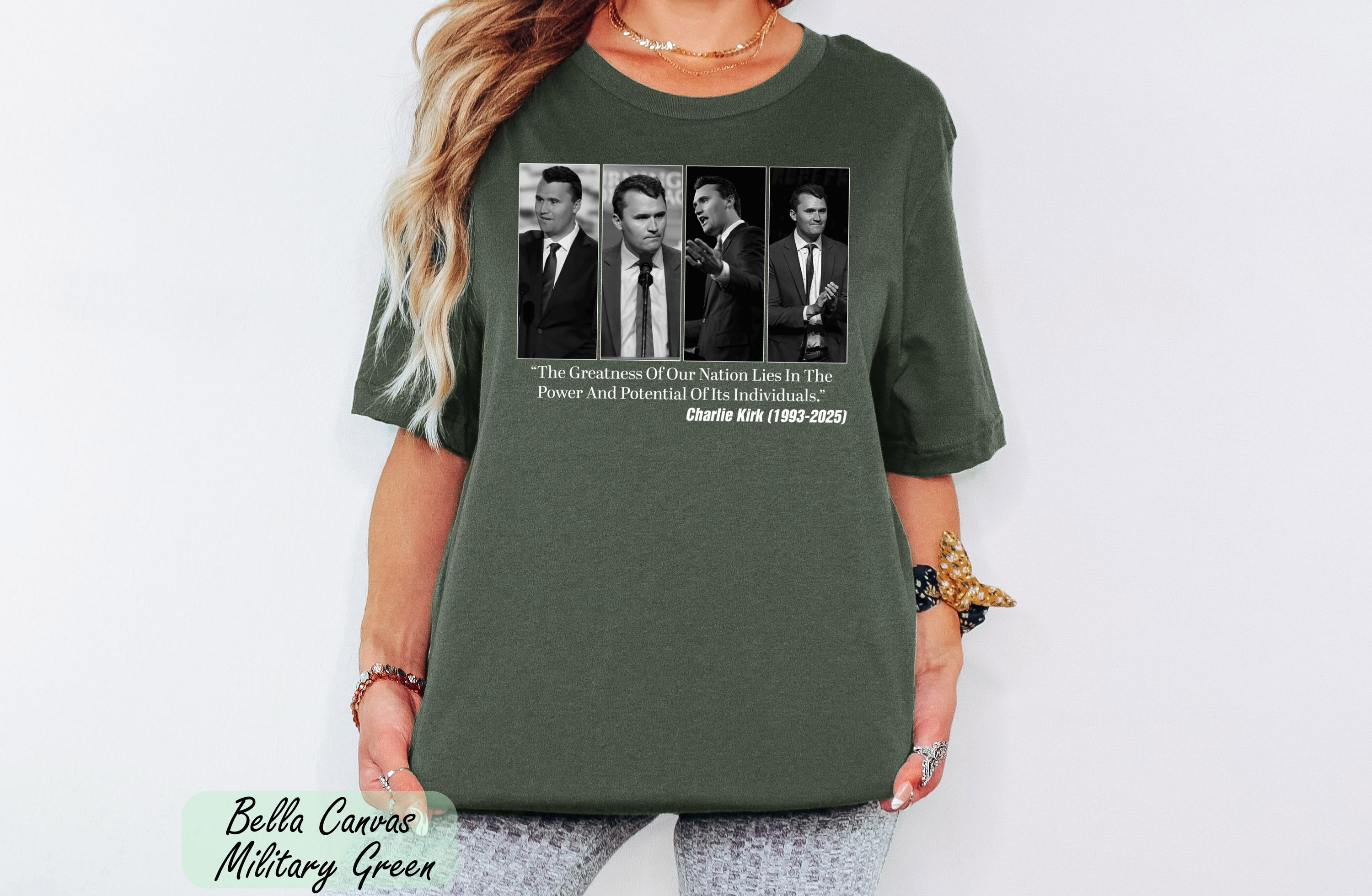 Comfort Colors® Patriotic Freedom Shirt,  RIP Charlie Kirk, Charlie Kirk is My Hero Shirt,  Charlie Kirk Assassination Shirt, A True Patriot