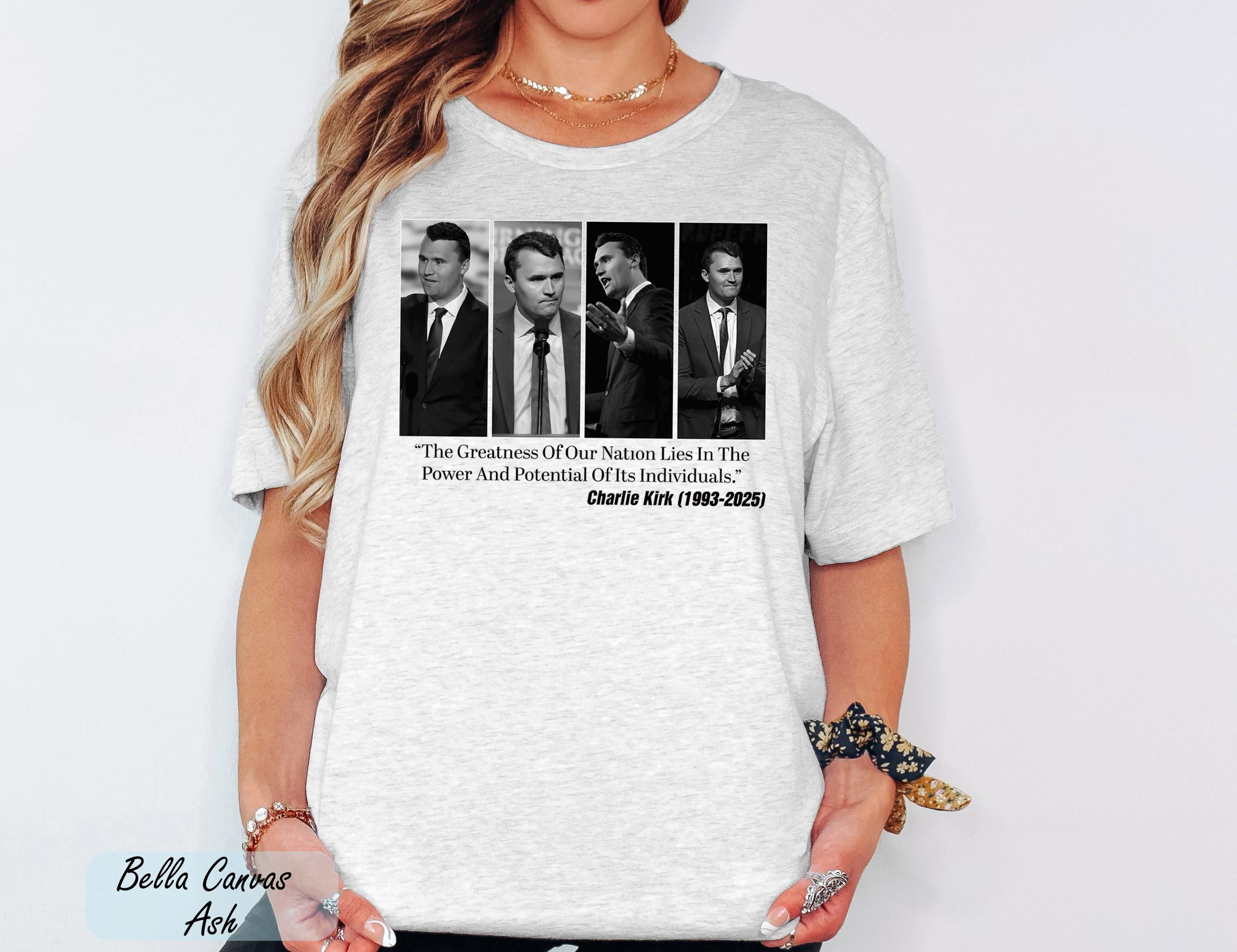 Comfort Colors® Patriotic Freedom Shirt,  RIP Charlie Kirk, Charlie Kirk is My Hero Shirt,  Charlie Kirk Assassination Shirt, A True Patriot