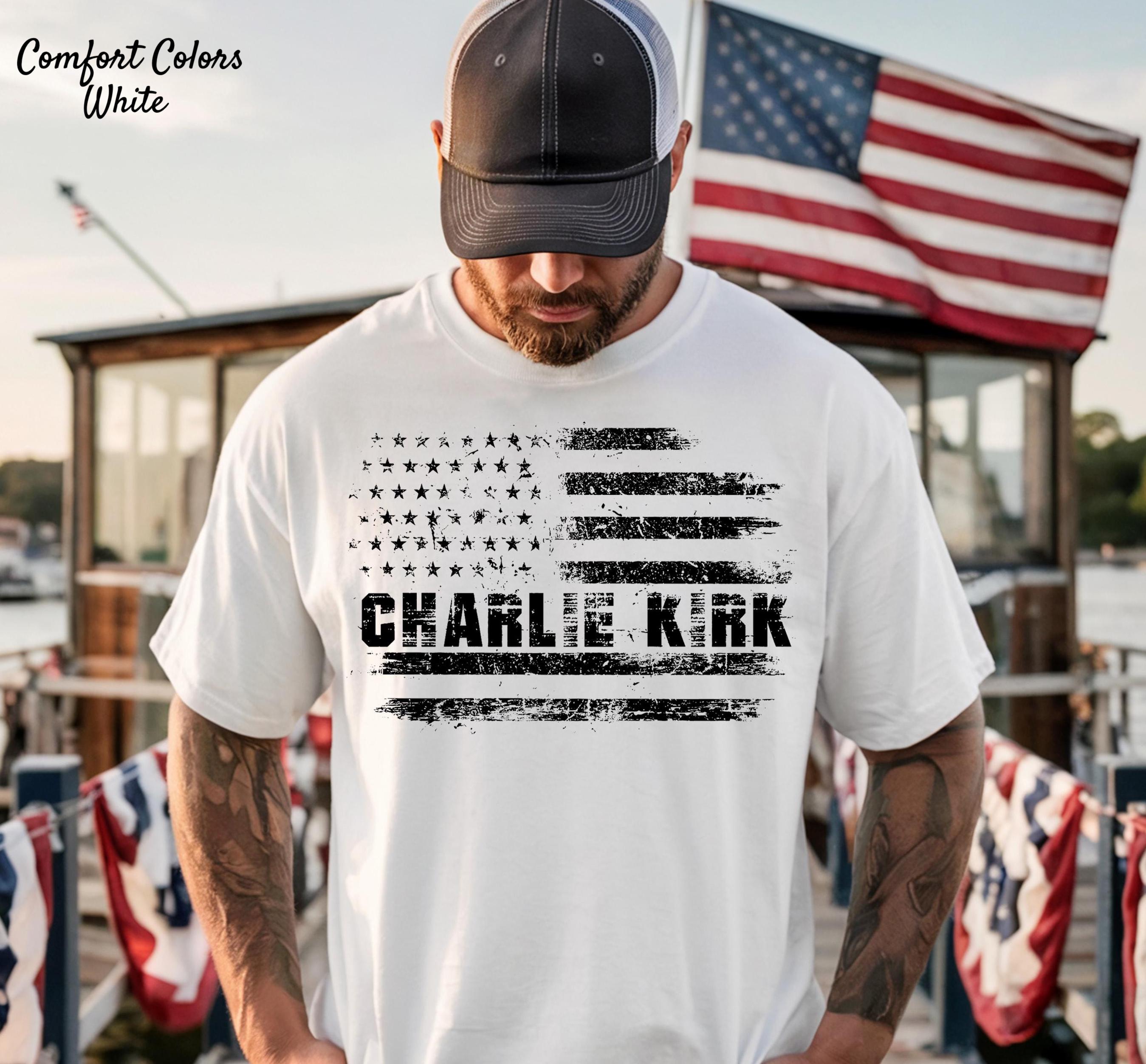 Comfort Colors® Charlie Kirk Shirt, Patriotic Charlie Kirk Shirt, Faith-Based Unisex Tee, Conservative Tee, Political Awareness Top RIP 2025