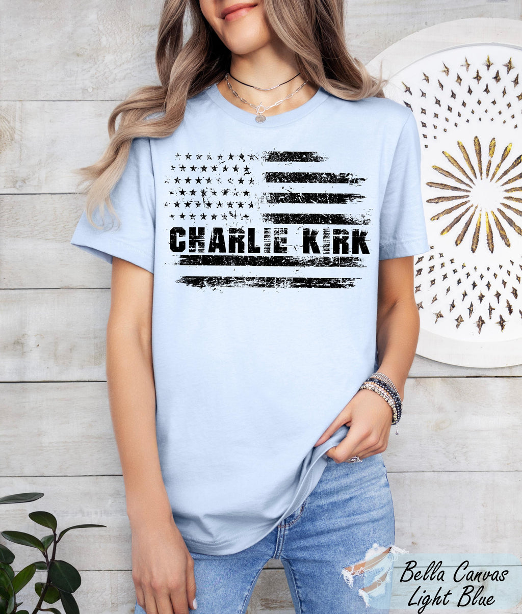 Comfort Colors® Charlie Kirk Shirt, Patriotic Charlie Kirk Shirt, Faith-Based Unisex Tee, Conservative Tee, Political Awareness Top RIP 2025