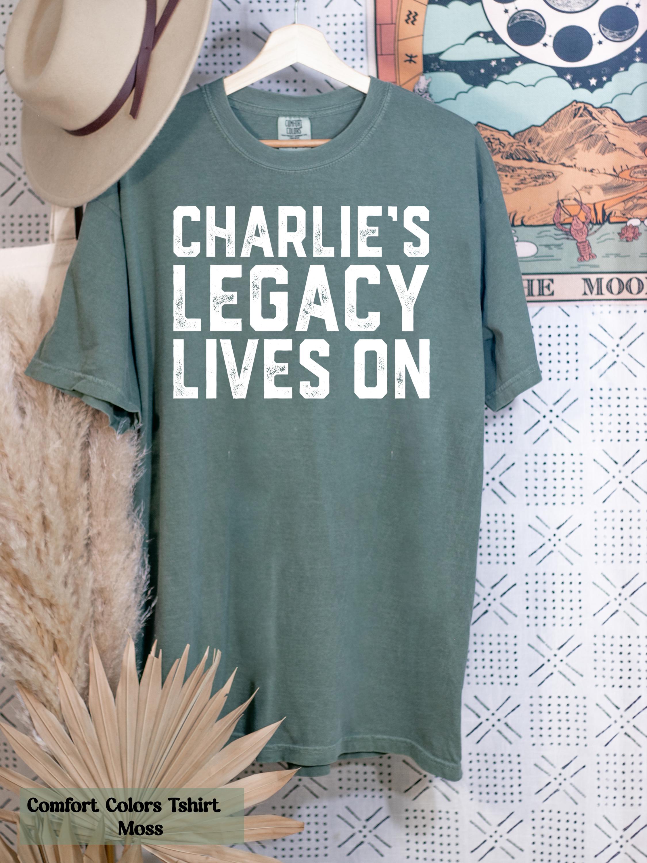 Comfort Colors®  Charlie's Legacy Lives On Shirt, Justice For Charlie Kirk, Memory of Charlie Tee, Faith-Based Unisex Tee, Human Rights Tee