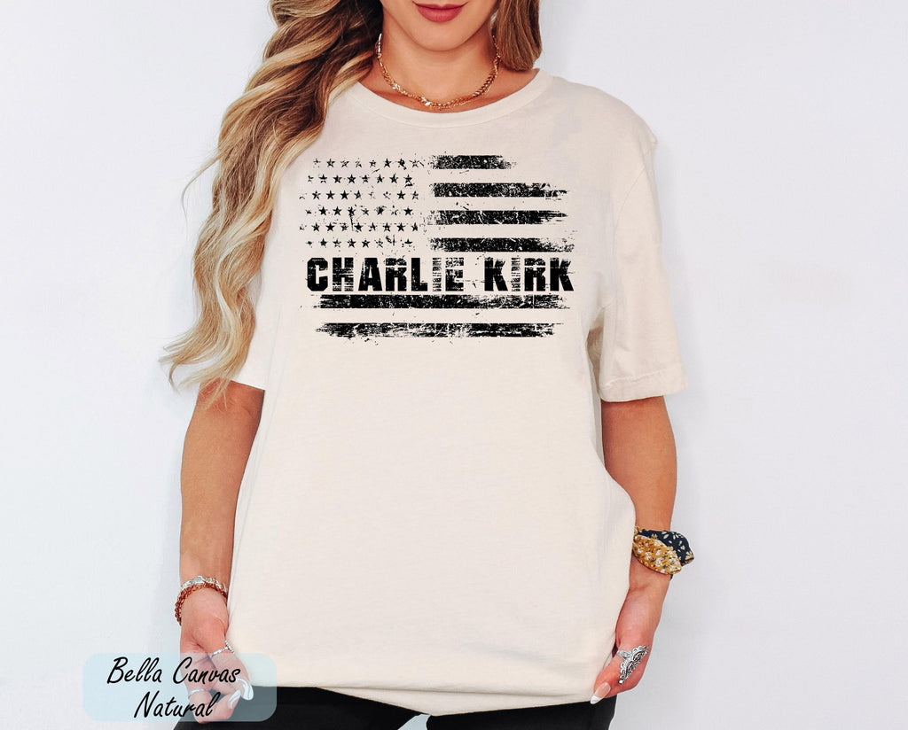 Comfort Colors® Charlie Kirk Shirt, Patriotic Charlie Kirk Shirt, Faith-Based Unisex Tee, Conservative Tee, Political Awareness Top RIP 2025