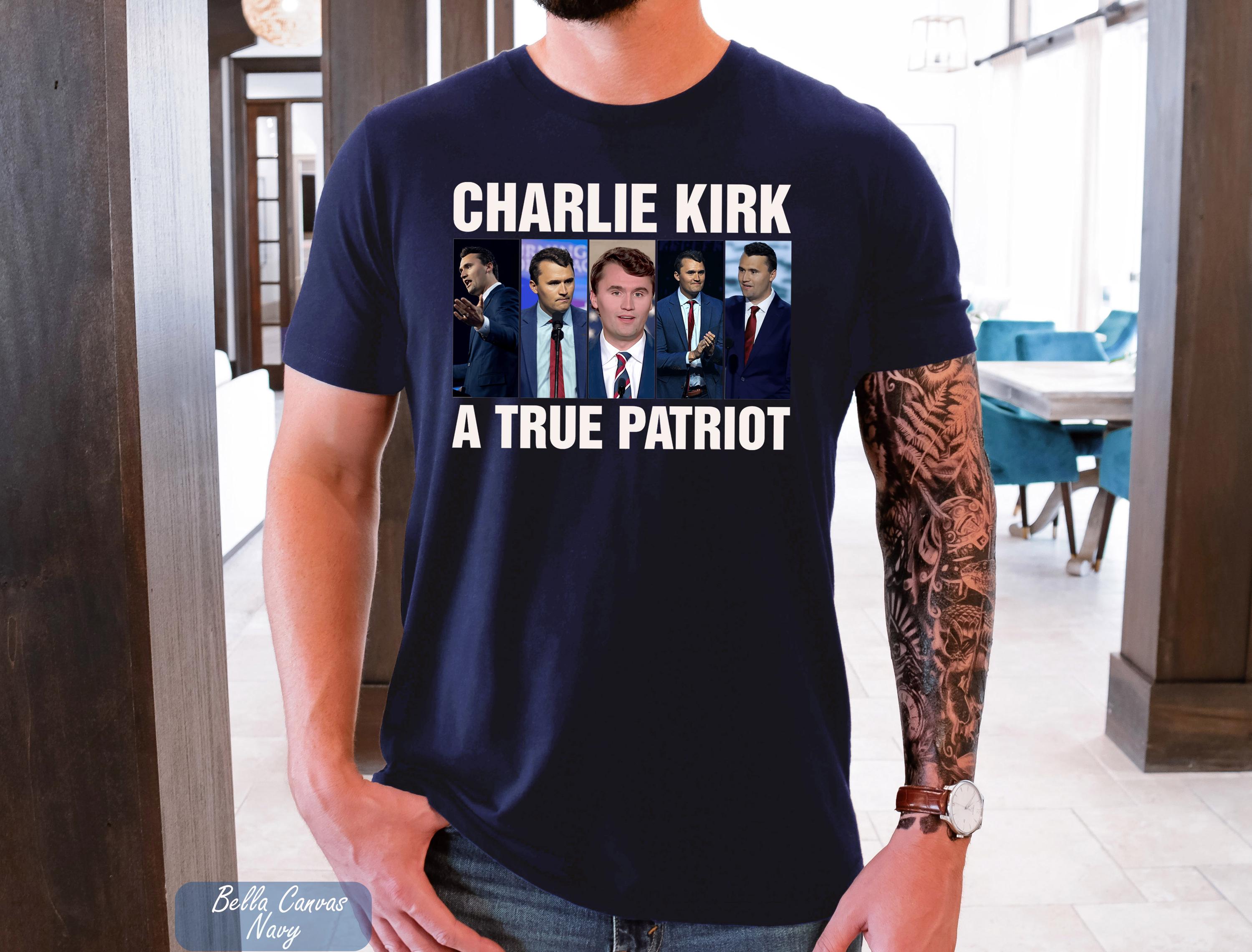 A True Patriot Charlie Kirk Shirt, Charlie Kirk Assassination Shirt, RIP Charlie Kirk Shirt, Activist Shirt, Charlie Kirk Memorial Shirt