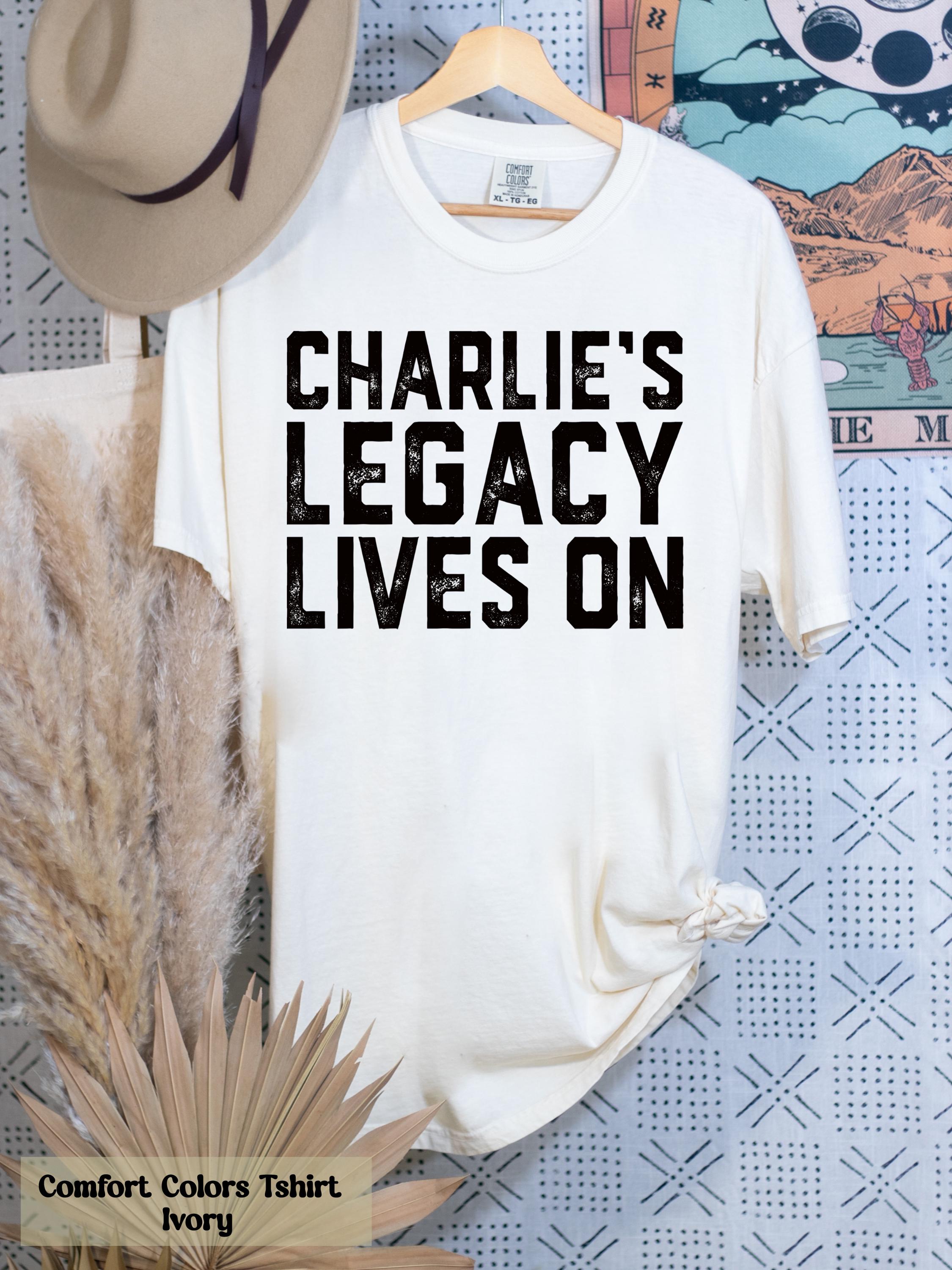 Comfort Colors®  Charlie's Legacy Lives On Shirt, Justice For Charlie Kirk, Memory of Charlie Tee, Faith-Based Unisex Tee, Human Rights Tee