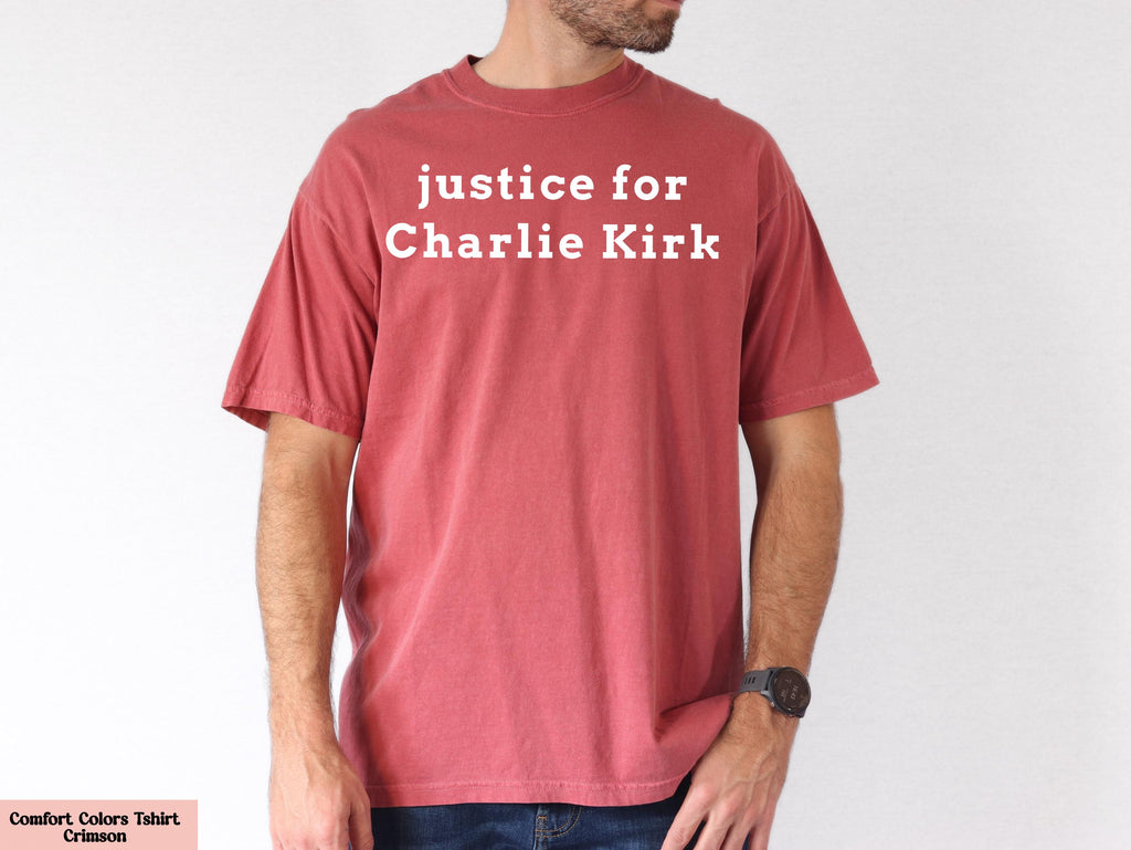 Justice For Charlie Kirk Shirt, Prayers Up for Charlie Shirt, Charlie Kirk Assassination,RIP Charlie Kirk,Never Die Charlie Kirk,Justice Tee