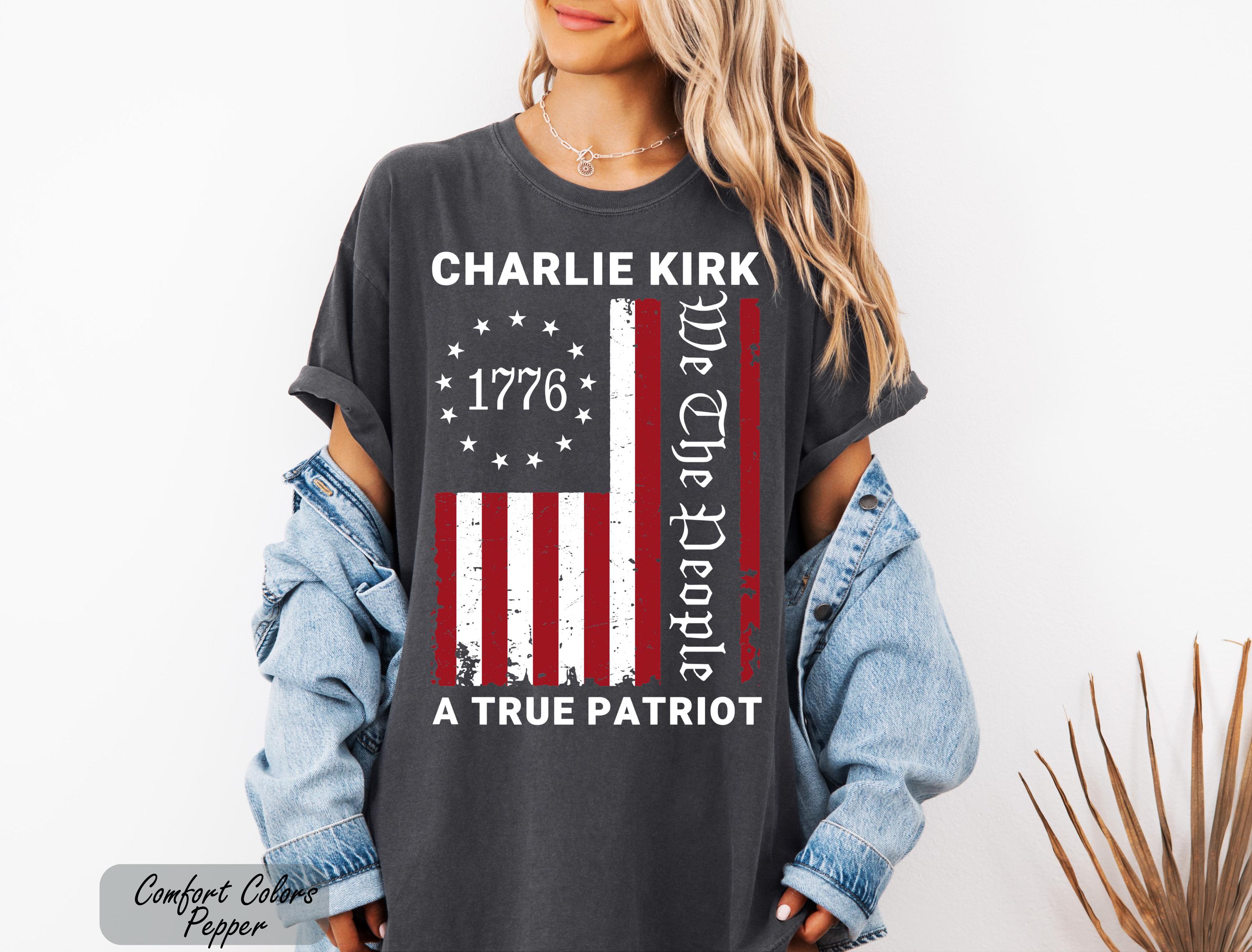 Charlie Kirk We the People Shirt, Justice For Charlie Kirk Unisex T-Shirt, A True Patriot Charlie Kirk Shirt, Pray for Charlie Kirk Shirt
