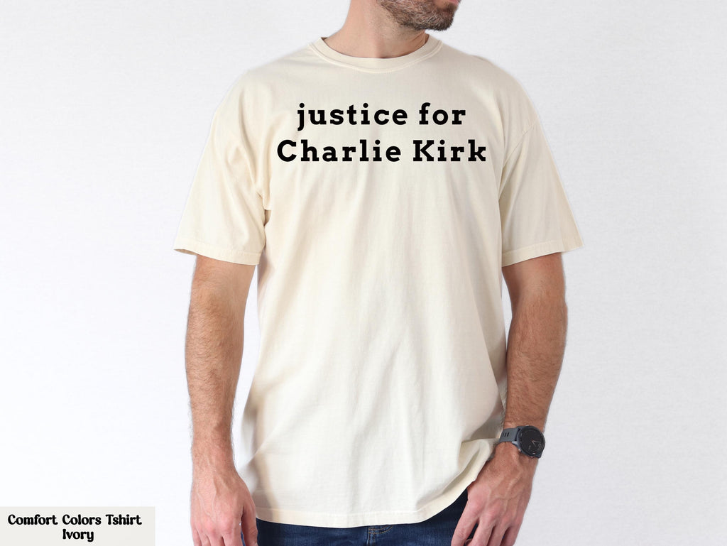 Justice For Charlie Kirk Shirt, Prayers Up for Charlie Shirt, Charlie Kirk Assassination,RIP Charlie Kirk,Never Die Charlie Kirk,Justice Tee